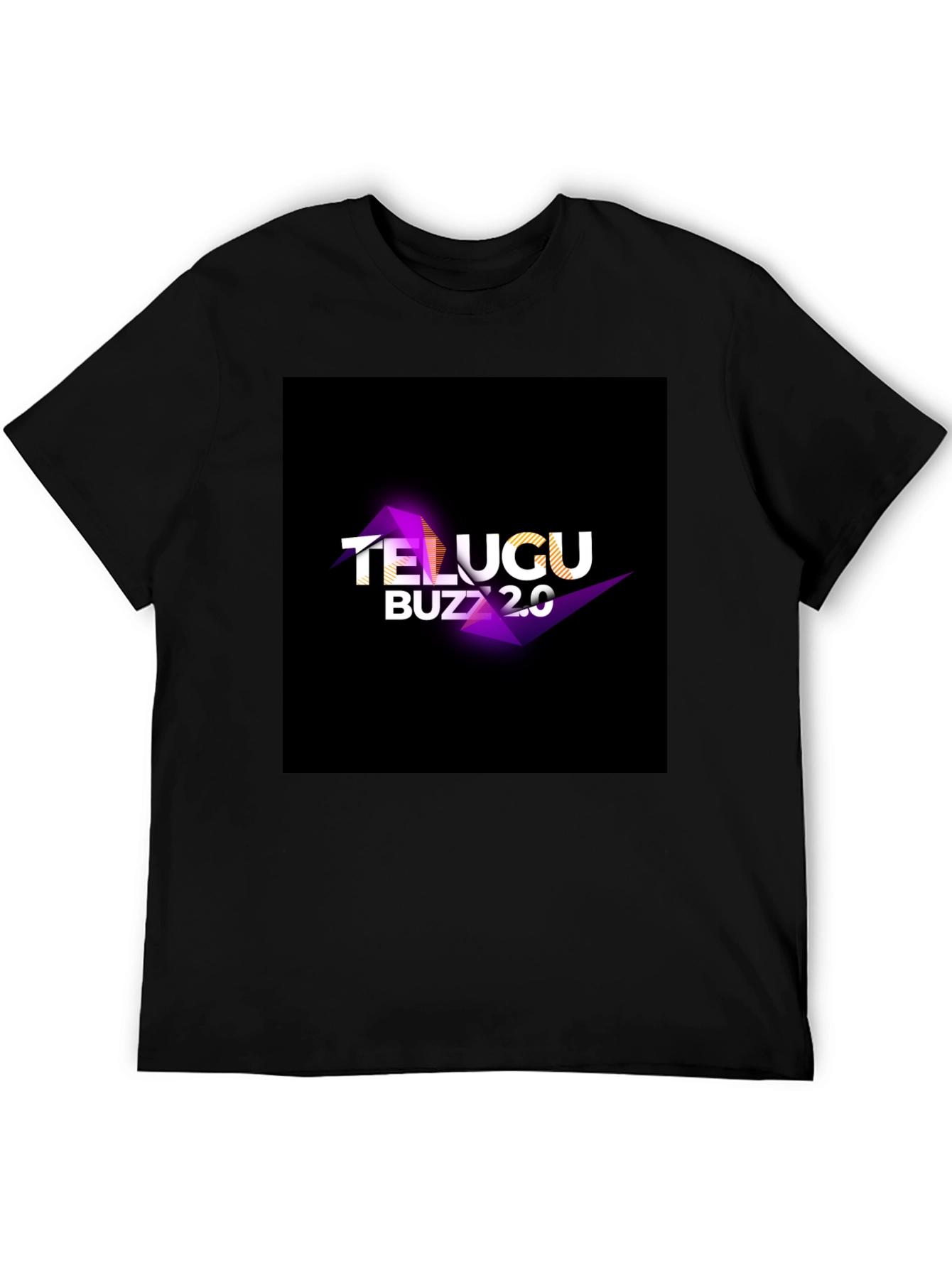 Telugu Buzz 2.0 Graphic Tee - Stylish Black T-Shirt