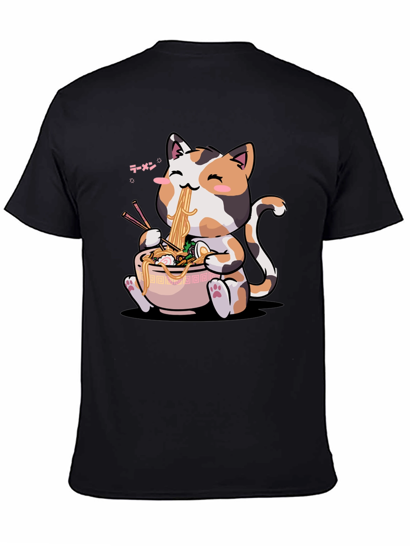 Kawaii Cat Ramen T-Shirt - Unisex Anime Style