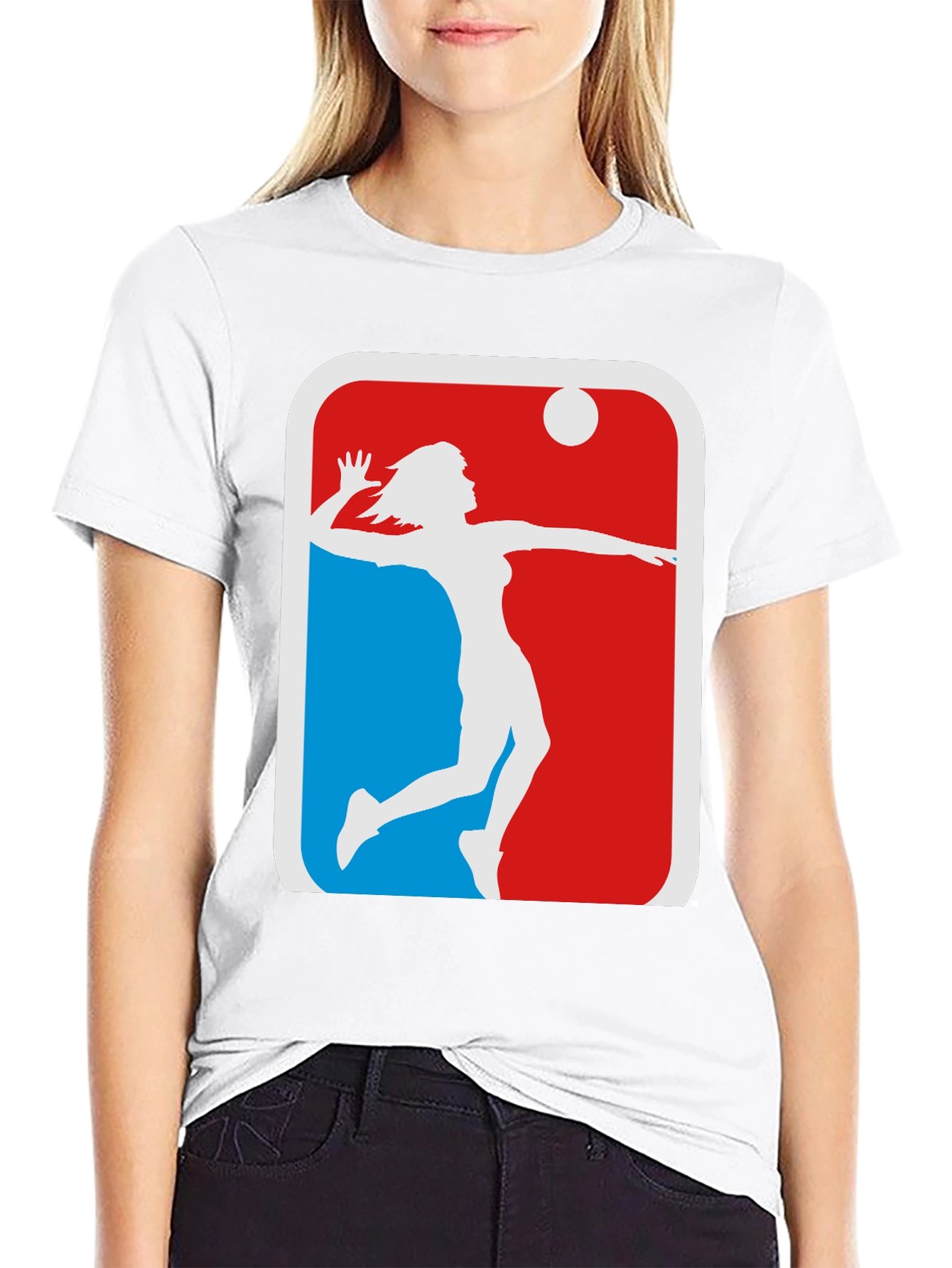 Volleyball Player Graphic T-Shirt