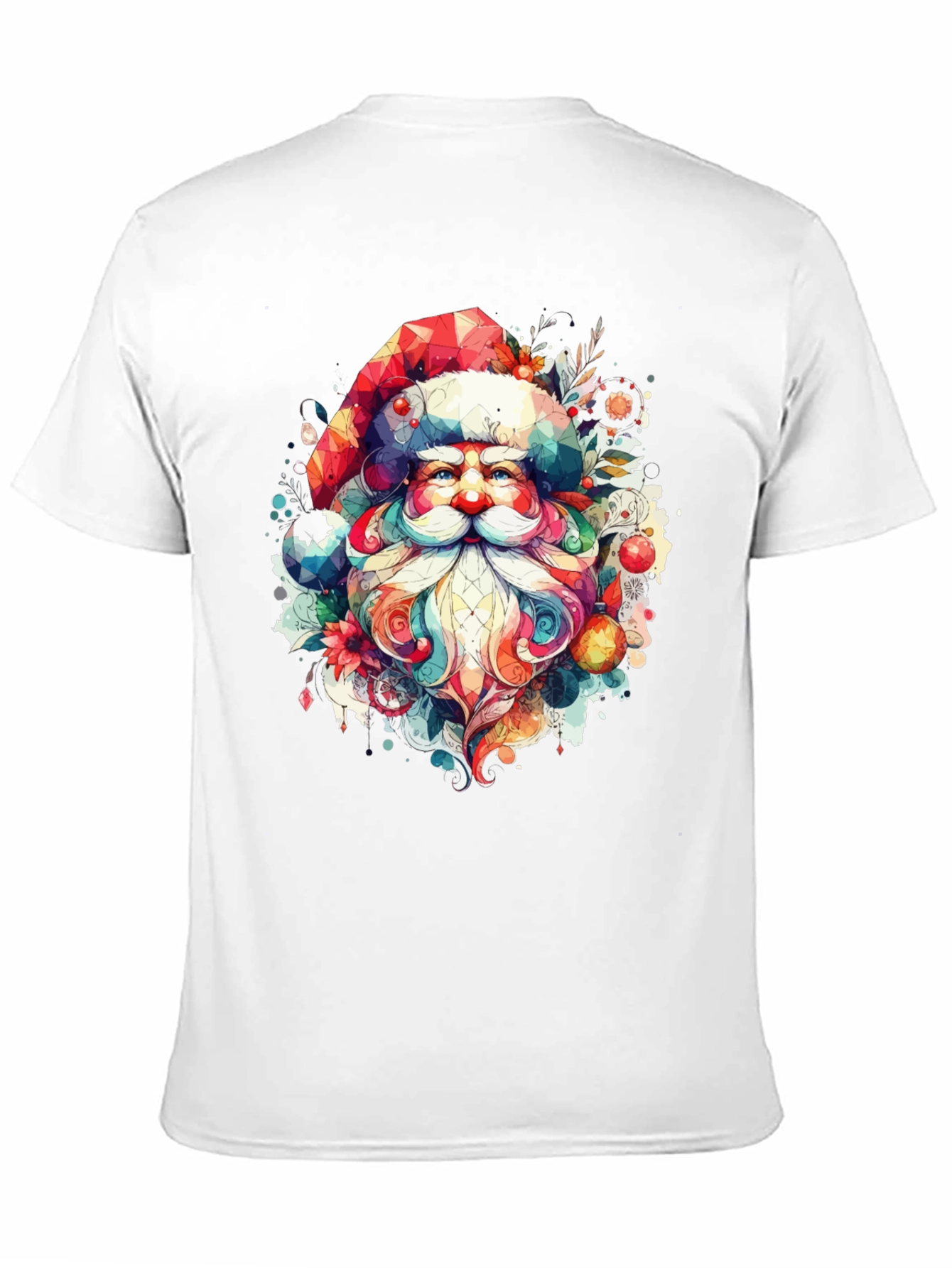 Festive Santa Graphic Tee - Holiday Cheer