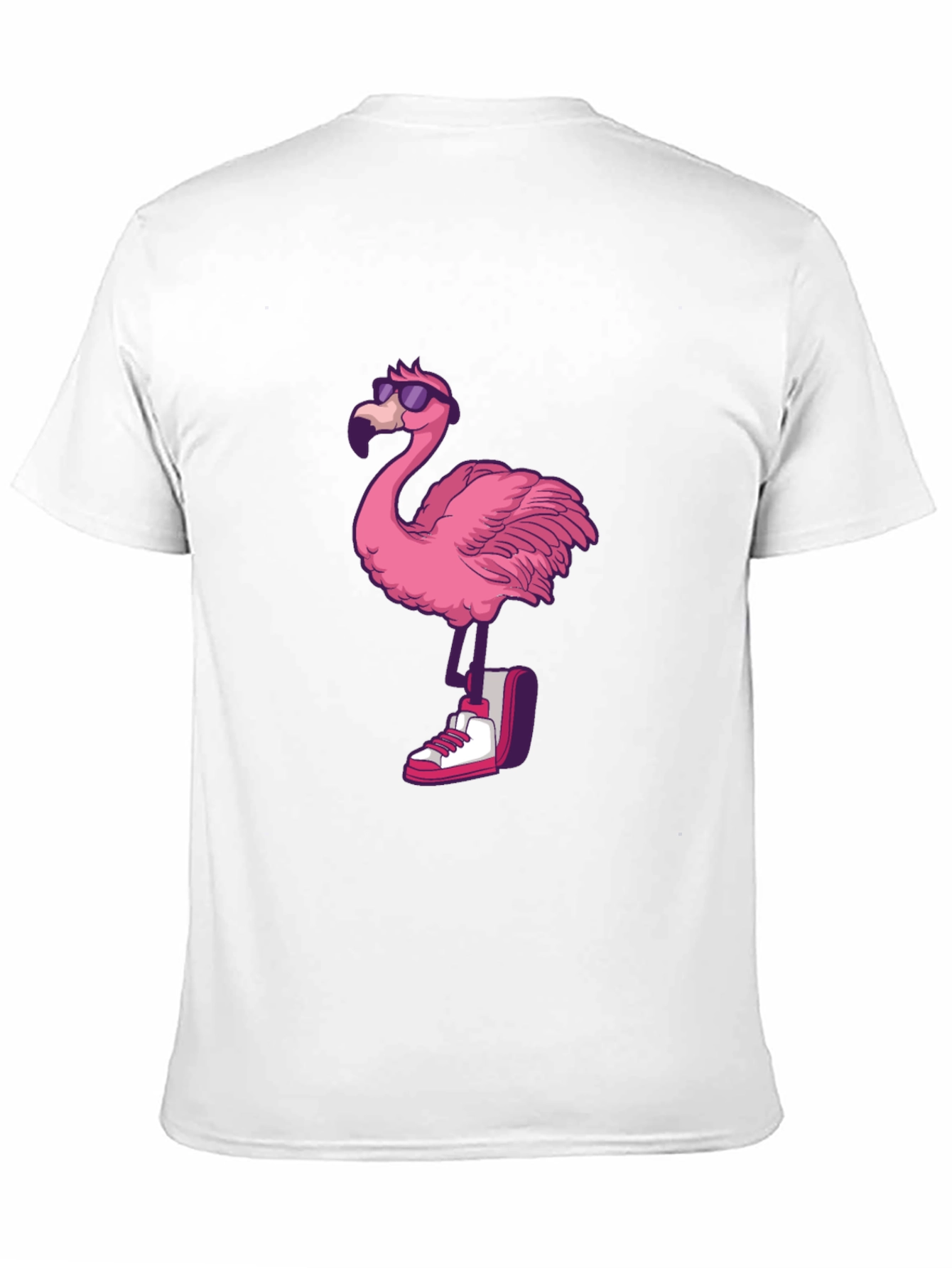 Cool Flamingo Graphic Tee - Black T-Shirt