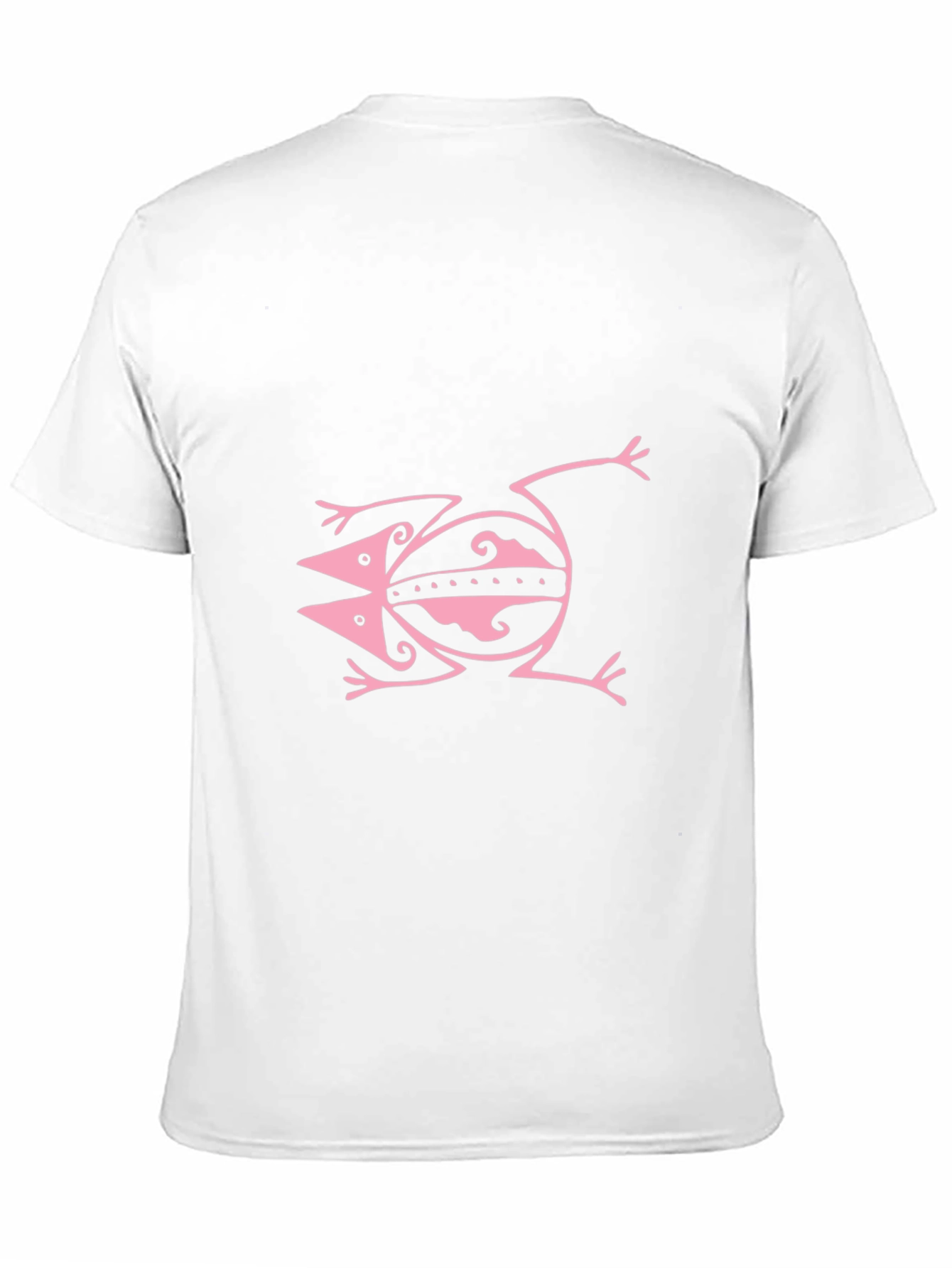 Pink Frog Graphic Black Tee Shirt