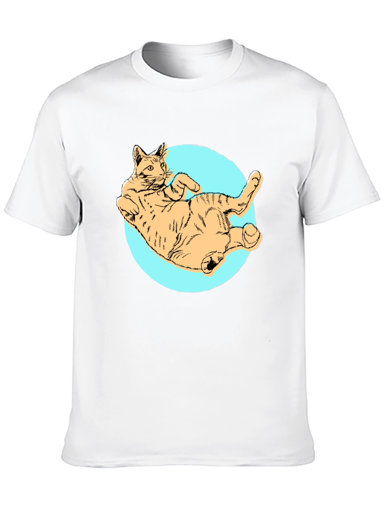 Cat Graphic Tee - Mens Black T-Shirt