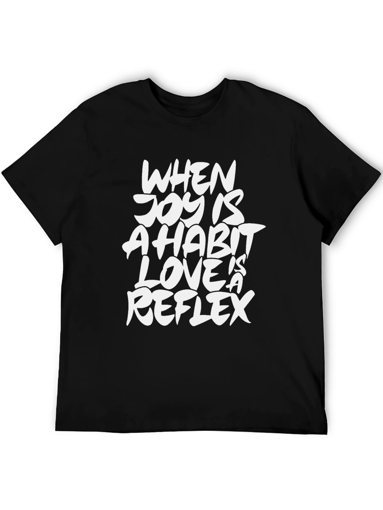 Joy is a Habit Graphic Tee - Black
