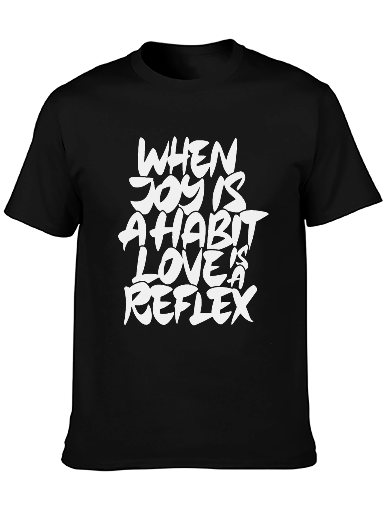 Joy is a Habit Graphic Tee - Black