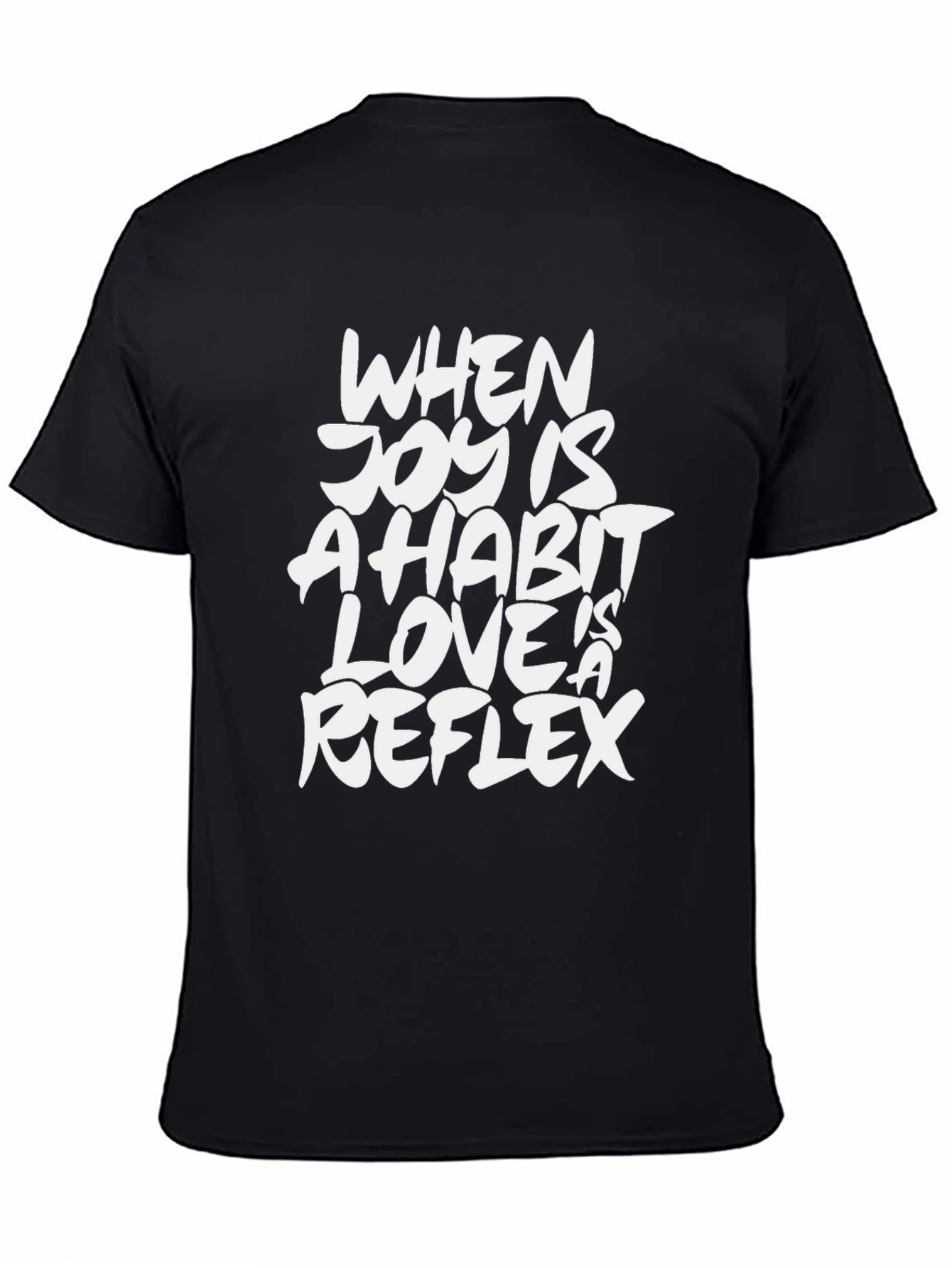 Joy is a Habit Graphic Tee - Black