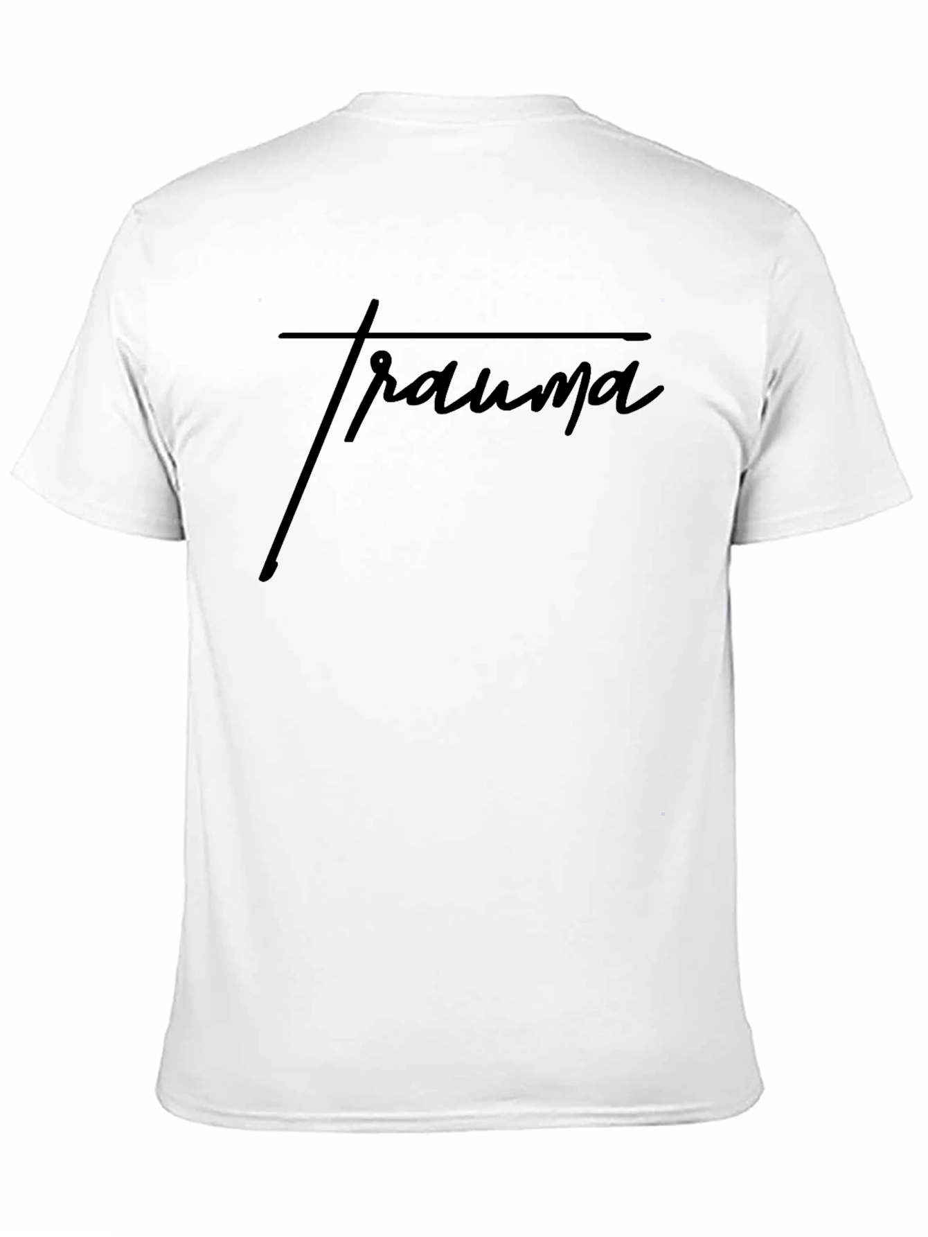 Minimalist Trauma Black T-Shirt