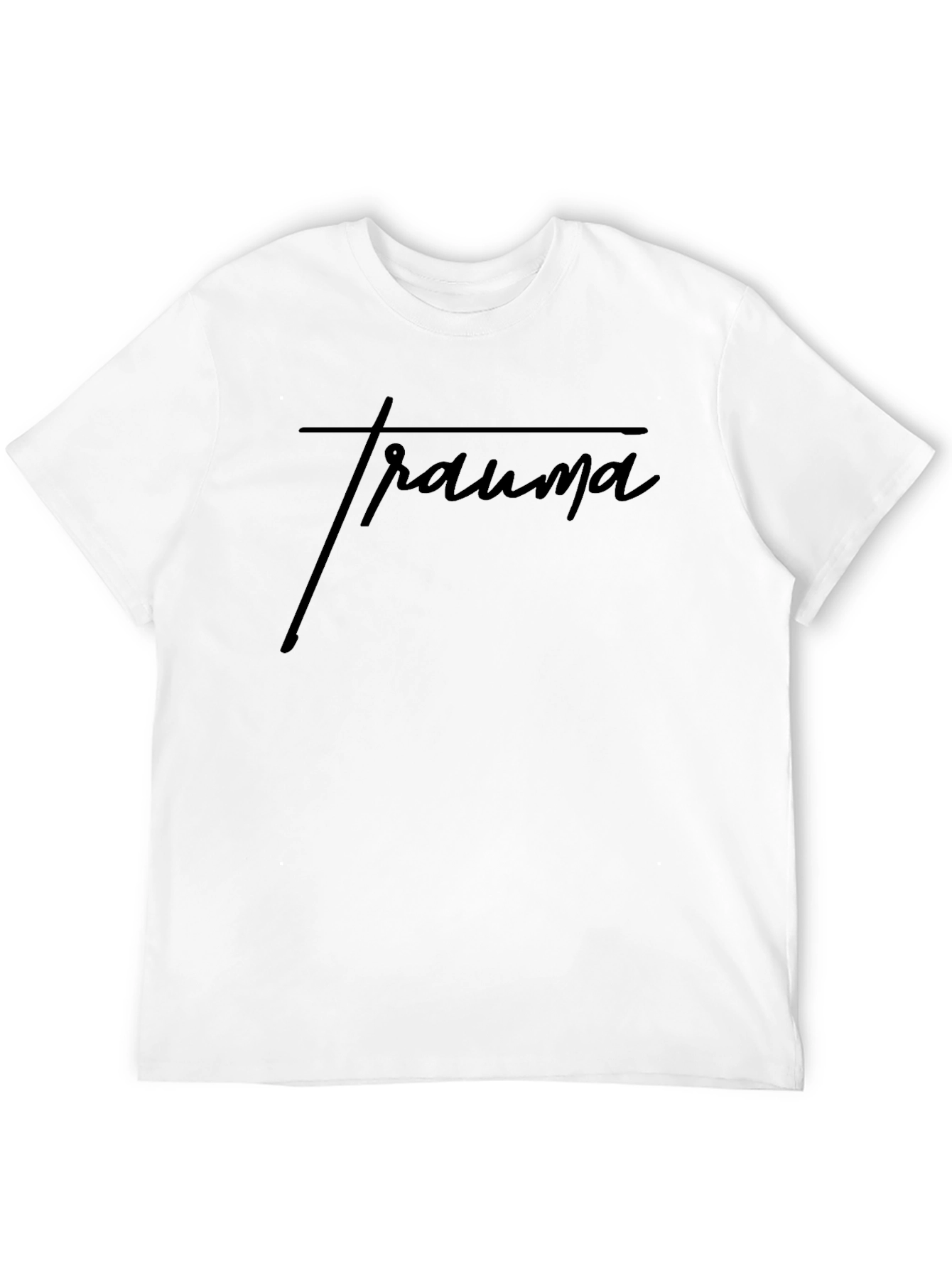 Minimalist Trauma Black T-Shirt