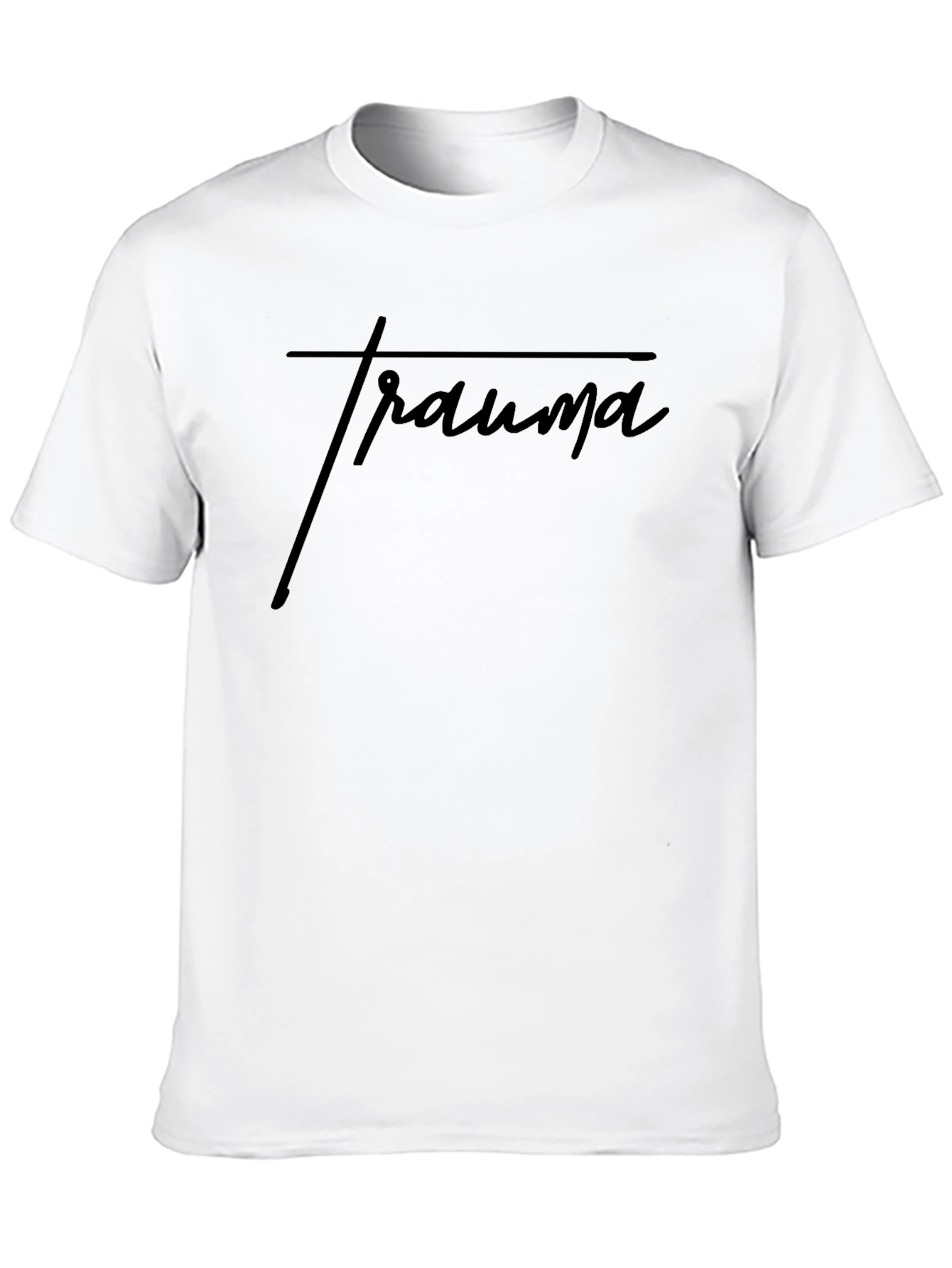 Minimalist Trauma Black T-Shirt