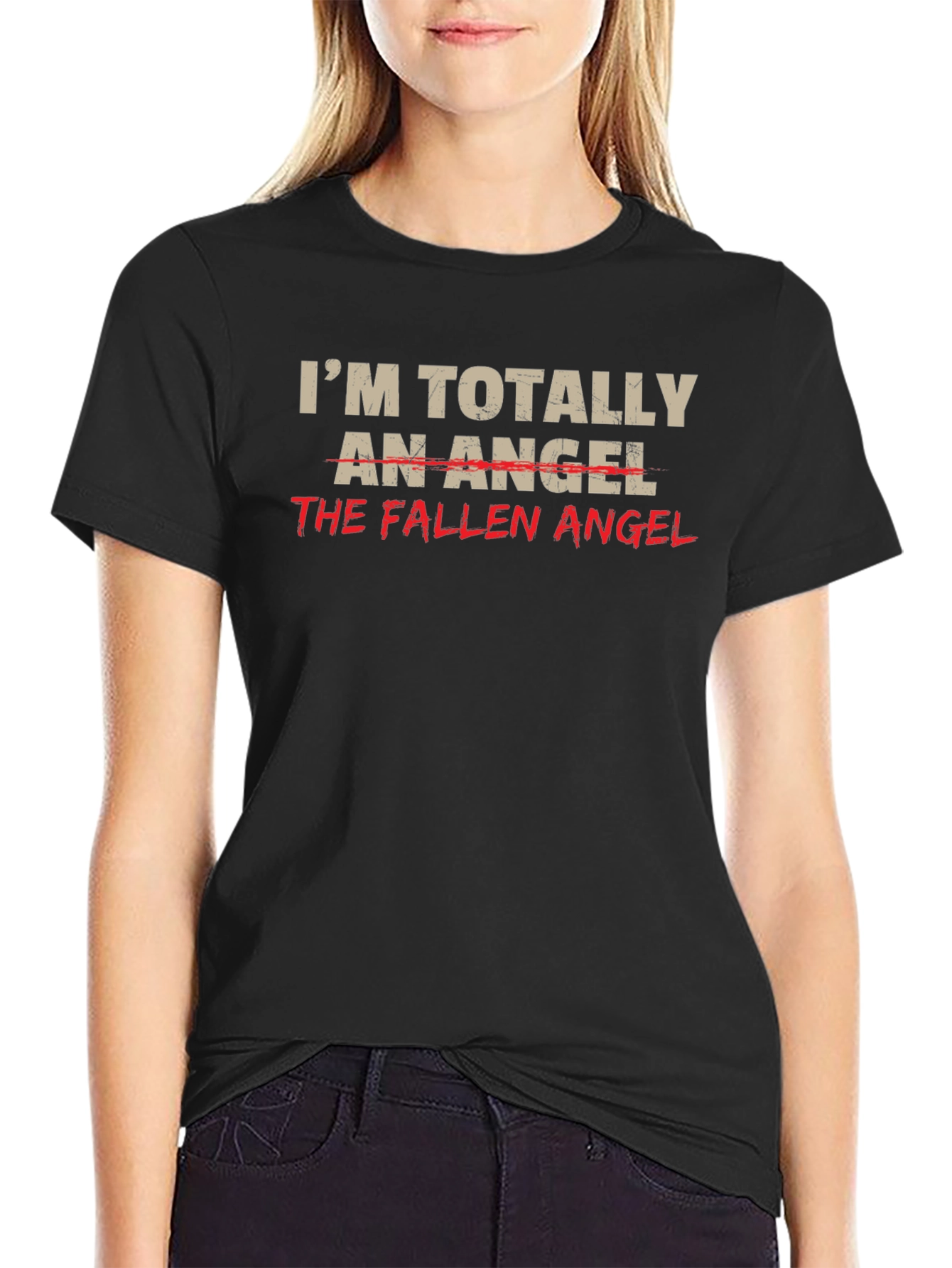 Fallen Angel Graphic T-Shirt - Black Humor Tee