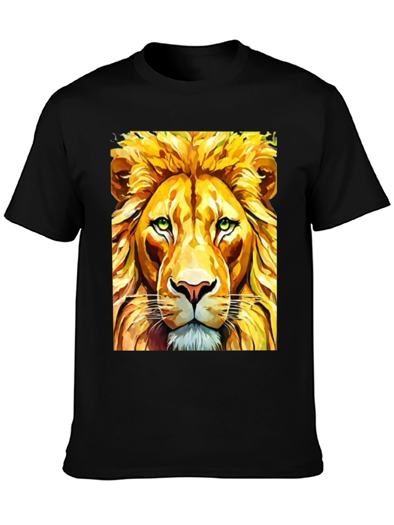 Lion Graphic T-Shirt - Bold Animal Print Tee