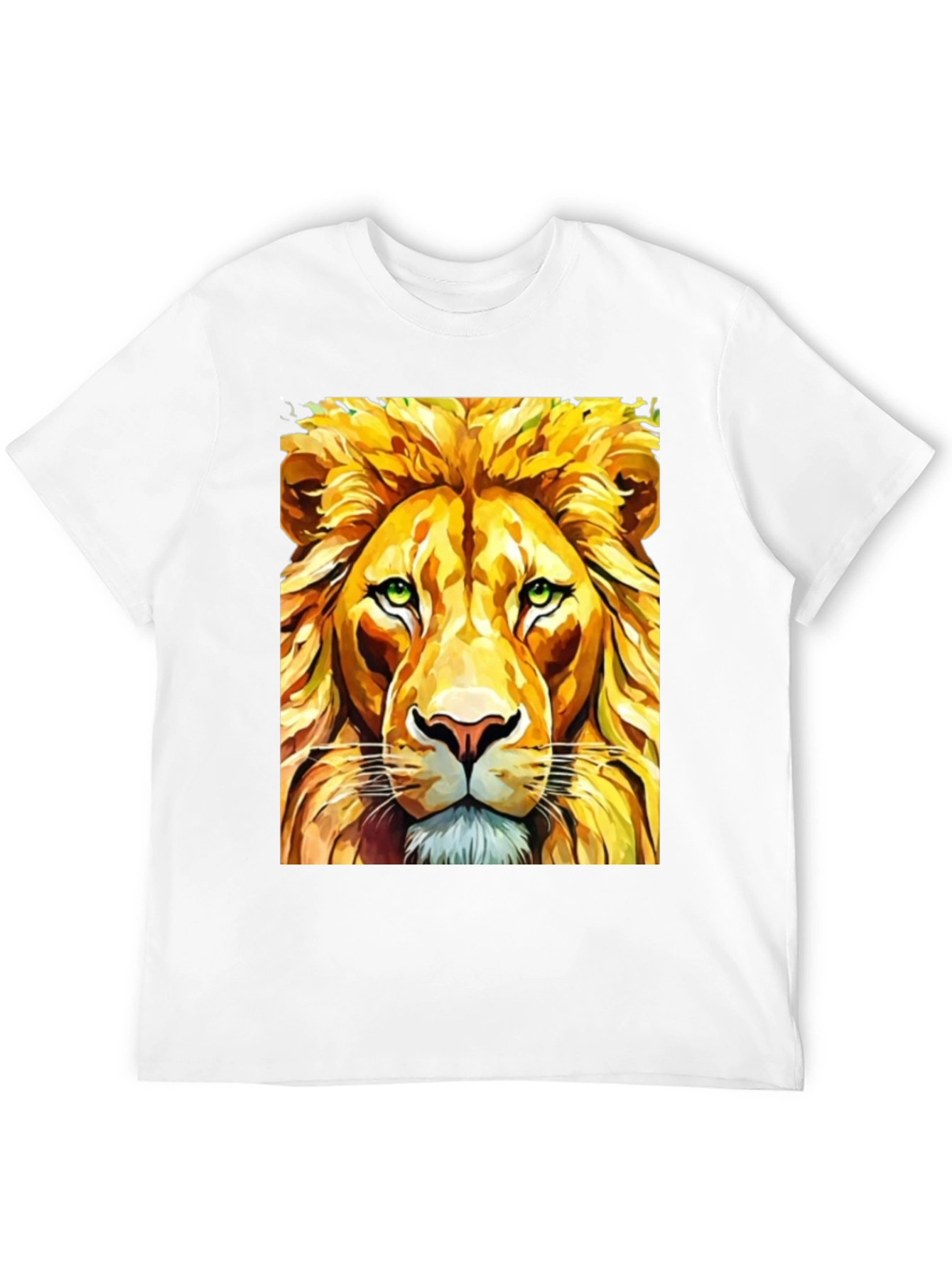 Lion Graphic T-Shirt - Bold Animal Print Tee