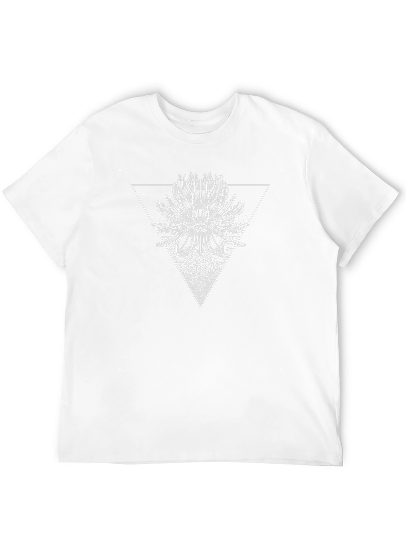 Lotus Triangle Graphic Tee - Black