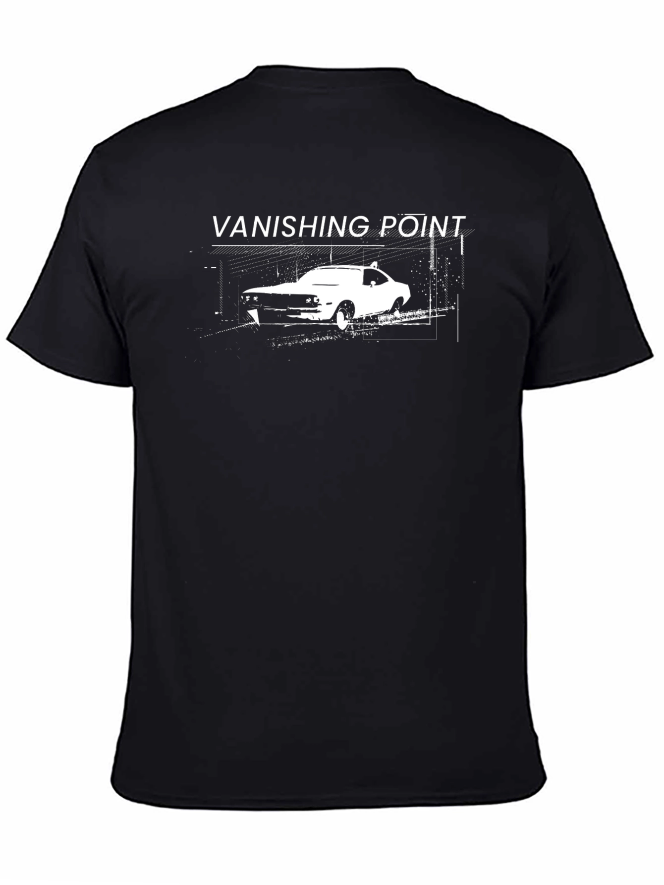Vanishing Point Car Graphic Tee - Classic Movie T-Shirt