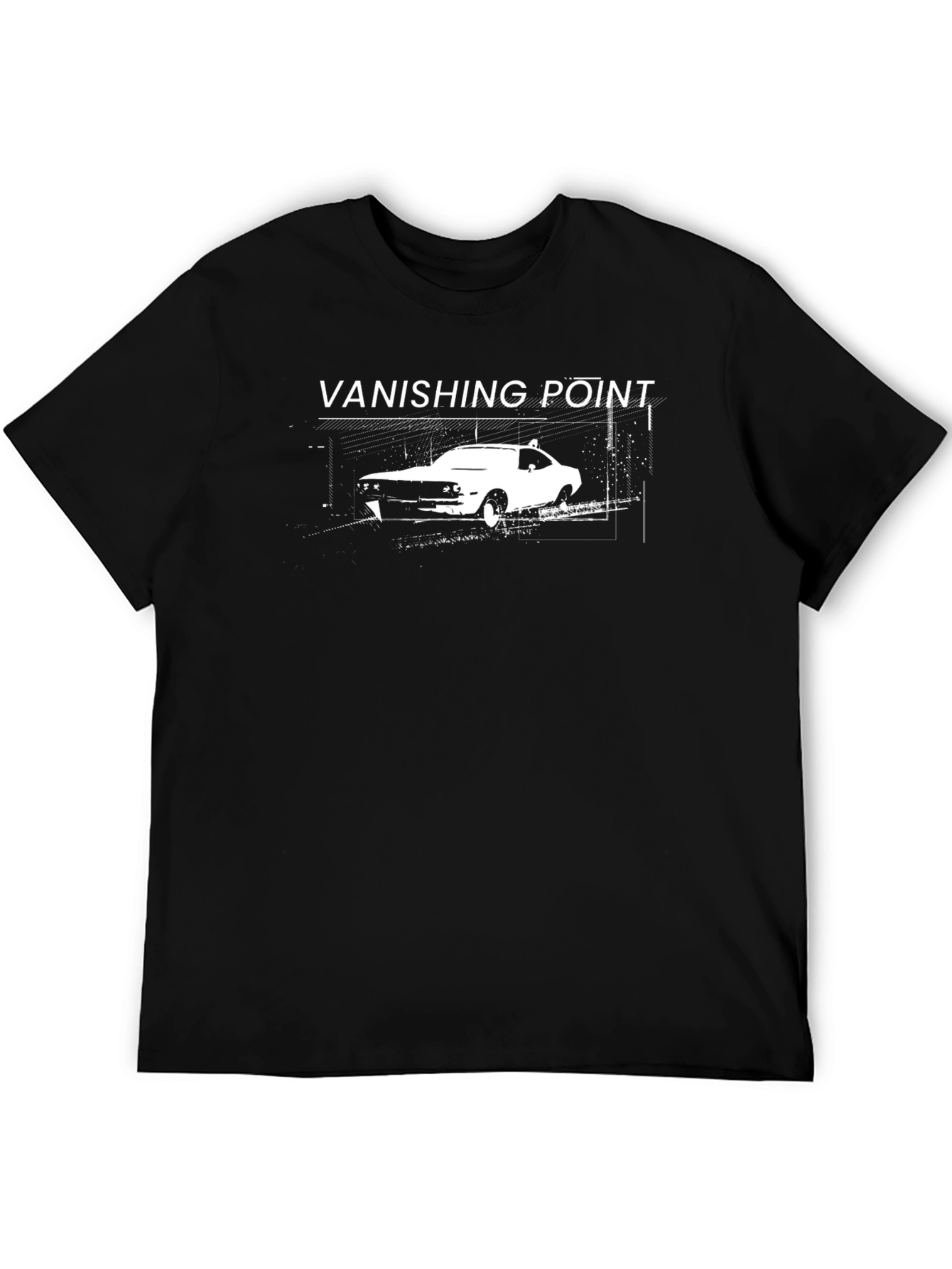 Vanishing Point Car Graphic Tee - Classic Movie T-Shirt