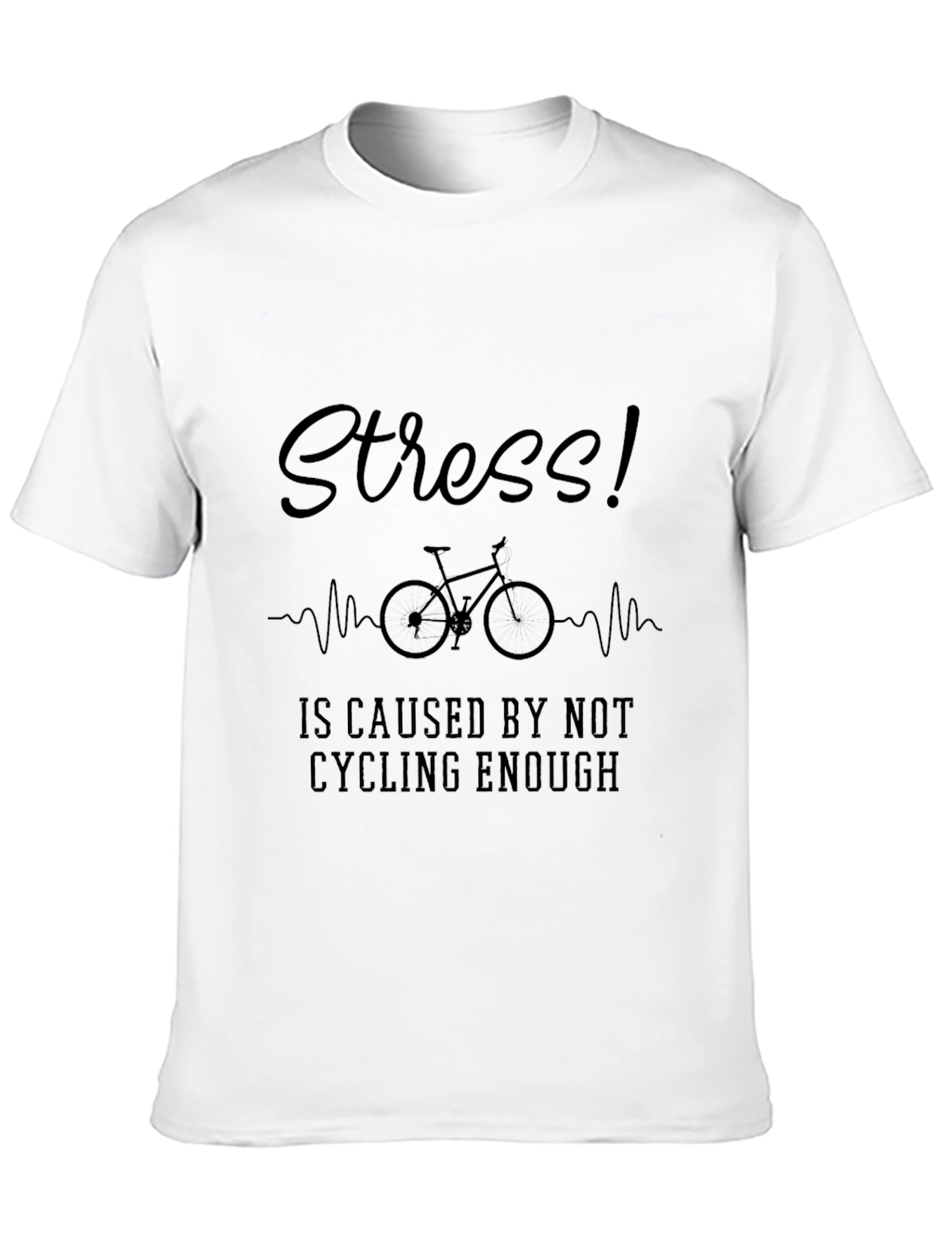 Cycling Stress Relief Graphic T-Shirt