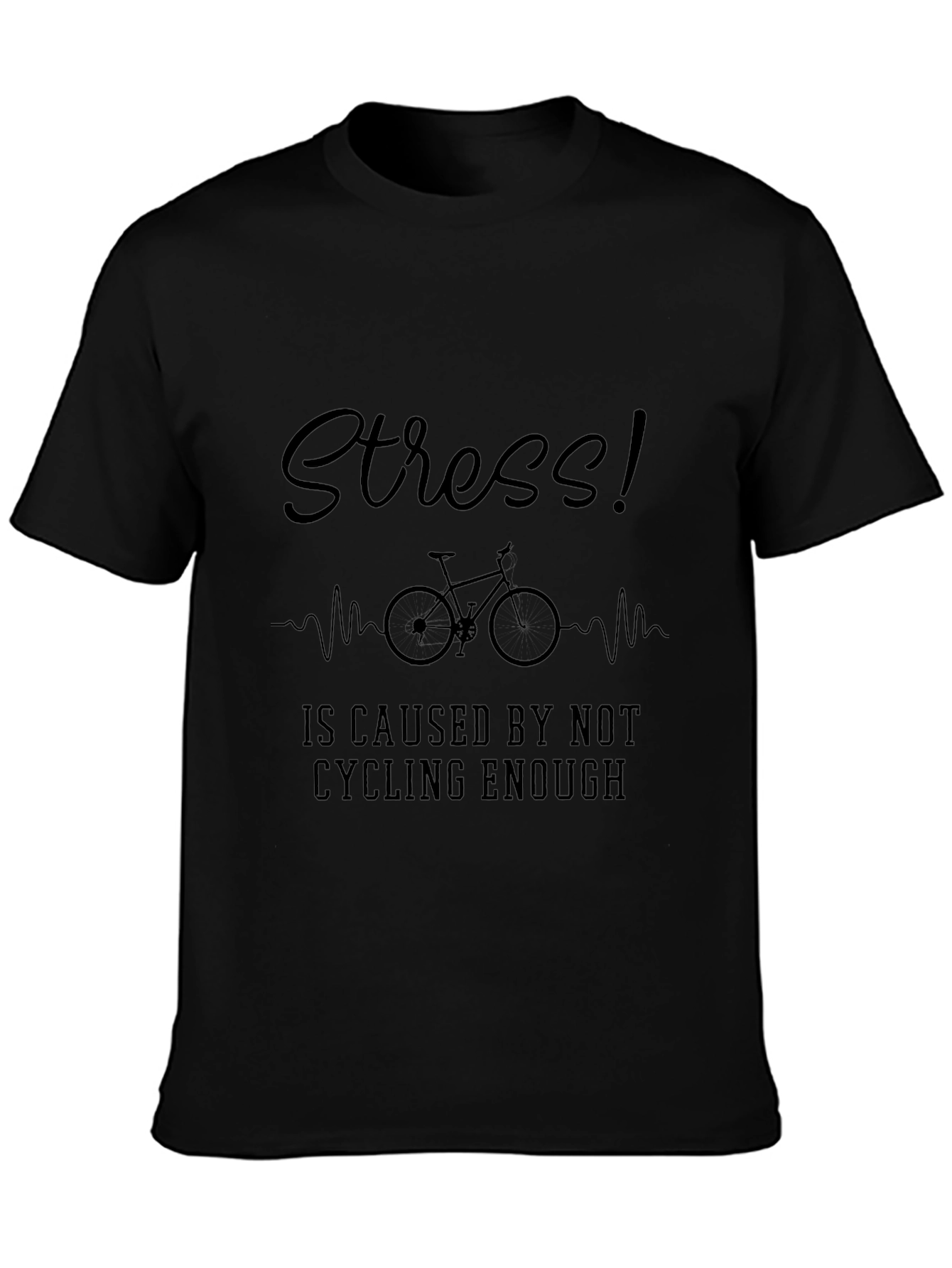 Cycling Stress Relief Graphic T-Shirt