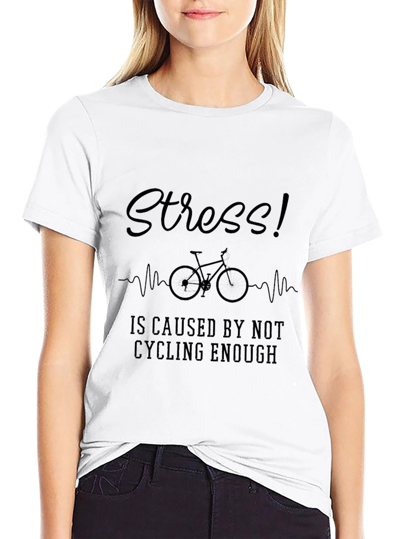 Cycling Stress Relief Graphic T-Shirt