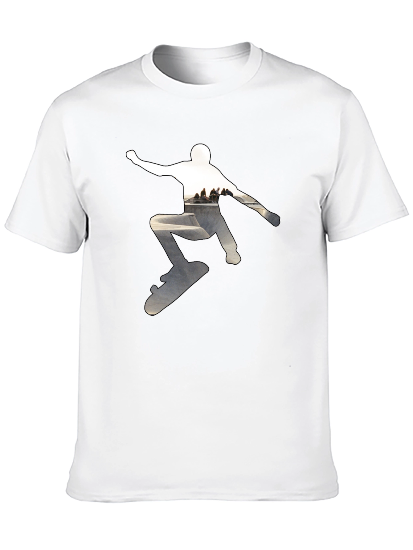 Skateboarder Graphic Black T-Shirt