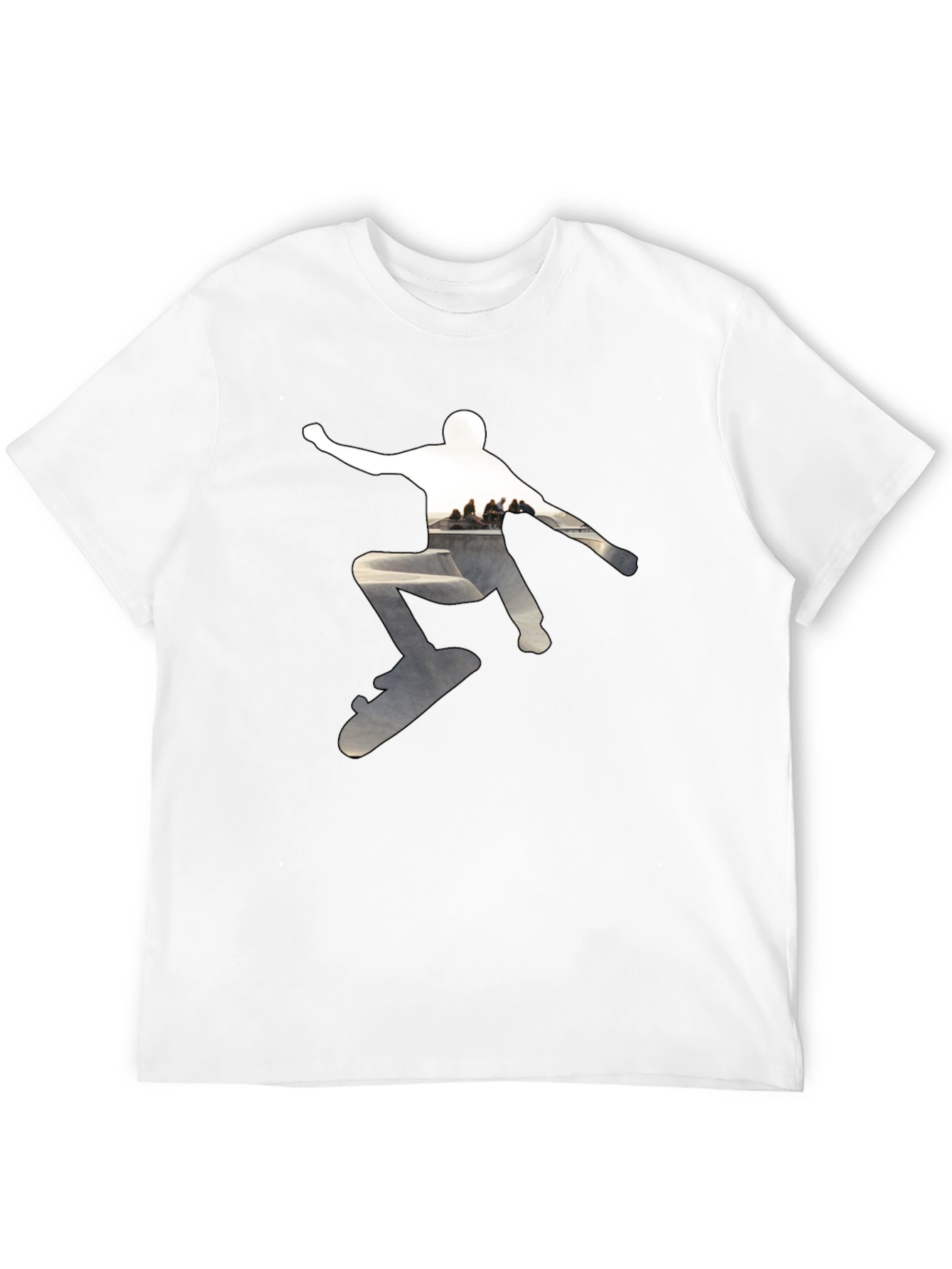 Skateboarder Graphic Black T-Shirt