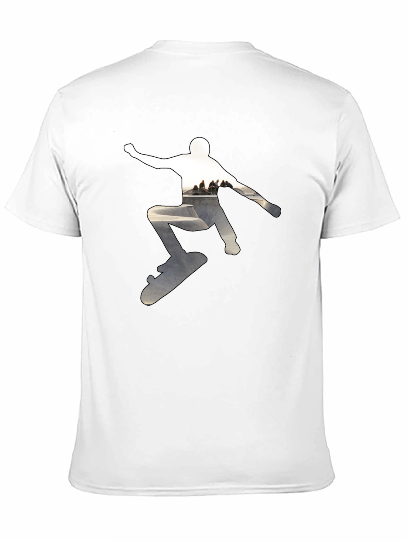 Skateboarder Graphic Black T-Shirt