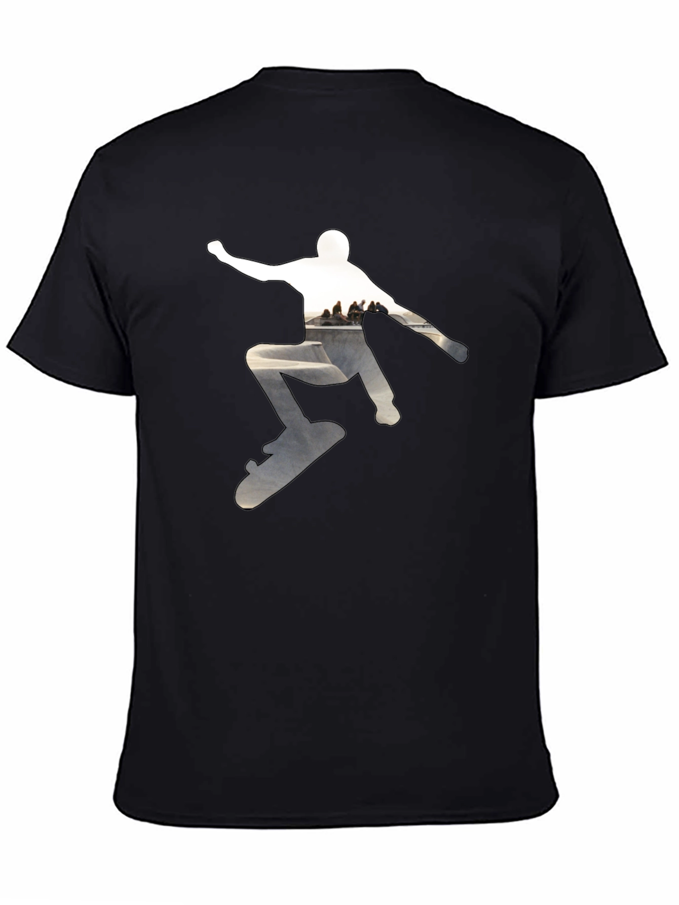 Skateboarder Graphic Black T-Shirt
