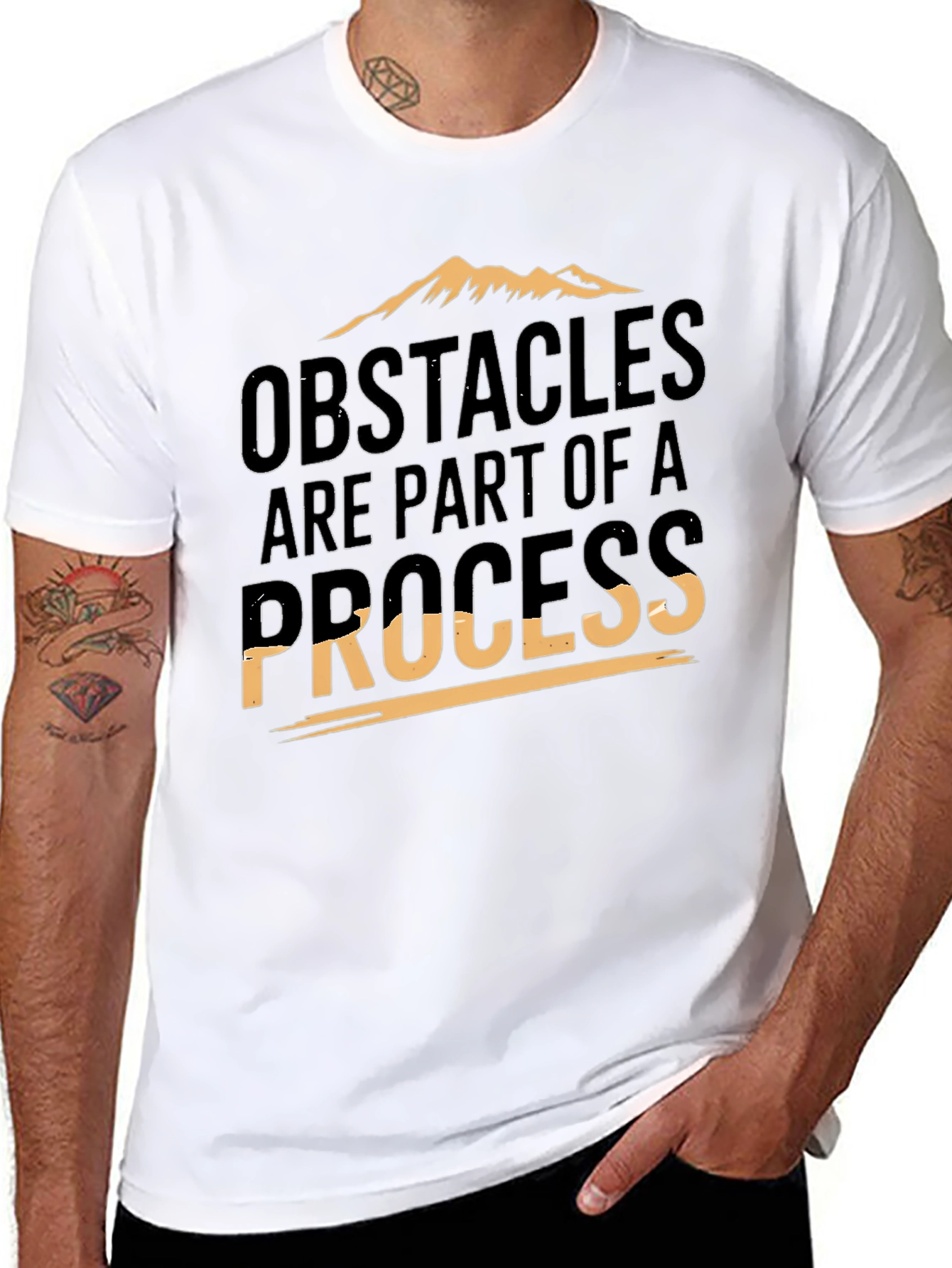 Obstacles Are Part Of A Process Graphic Tee