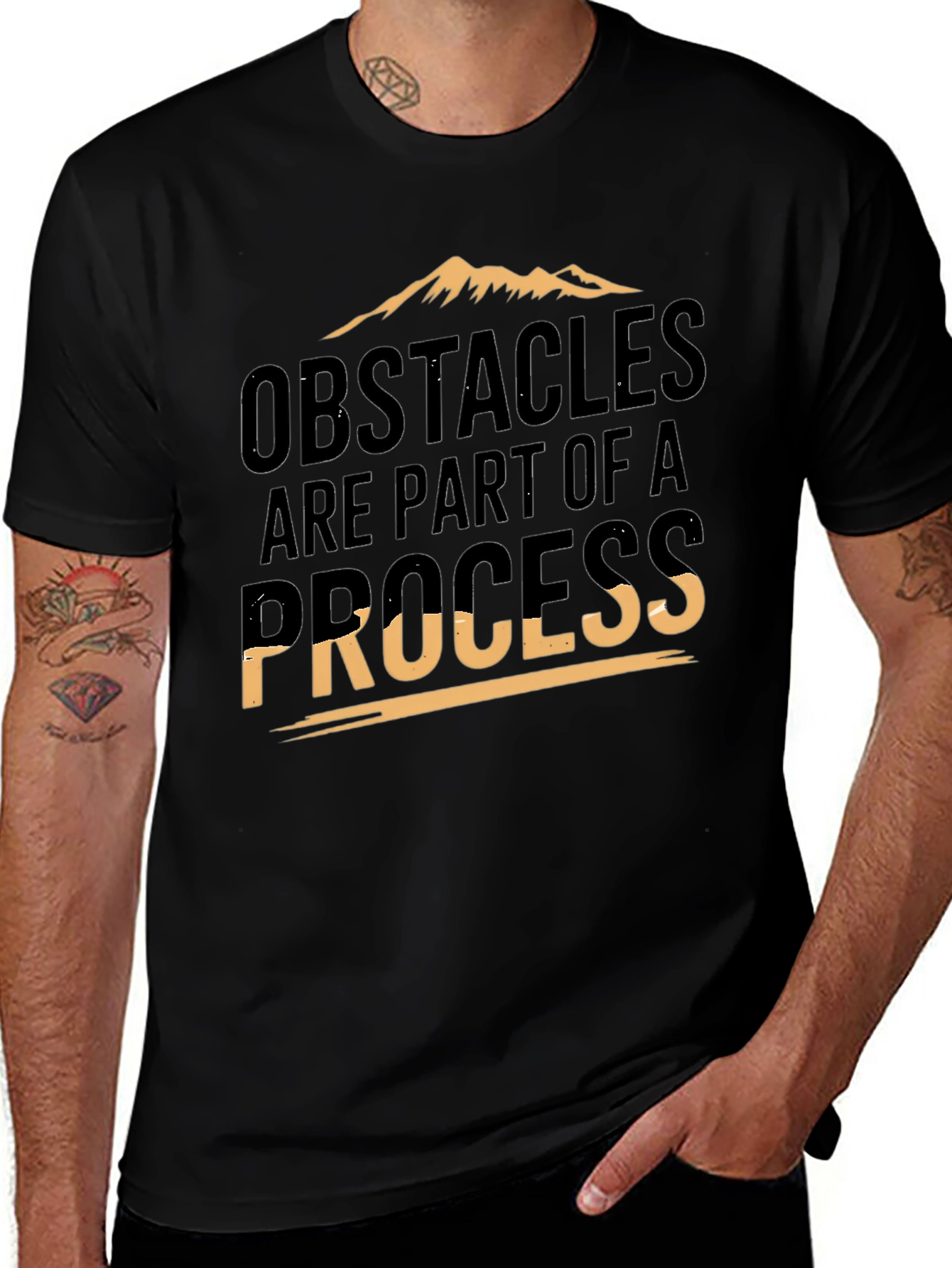Obstacles Are Part Of A Process Graphic Tee