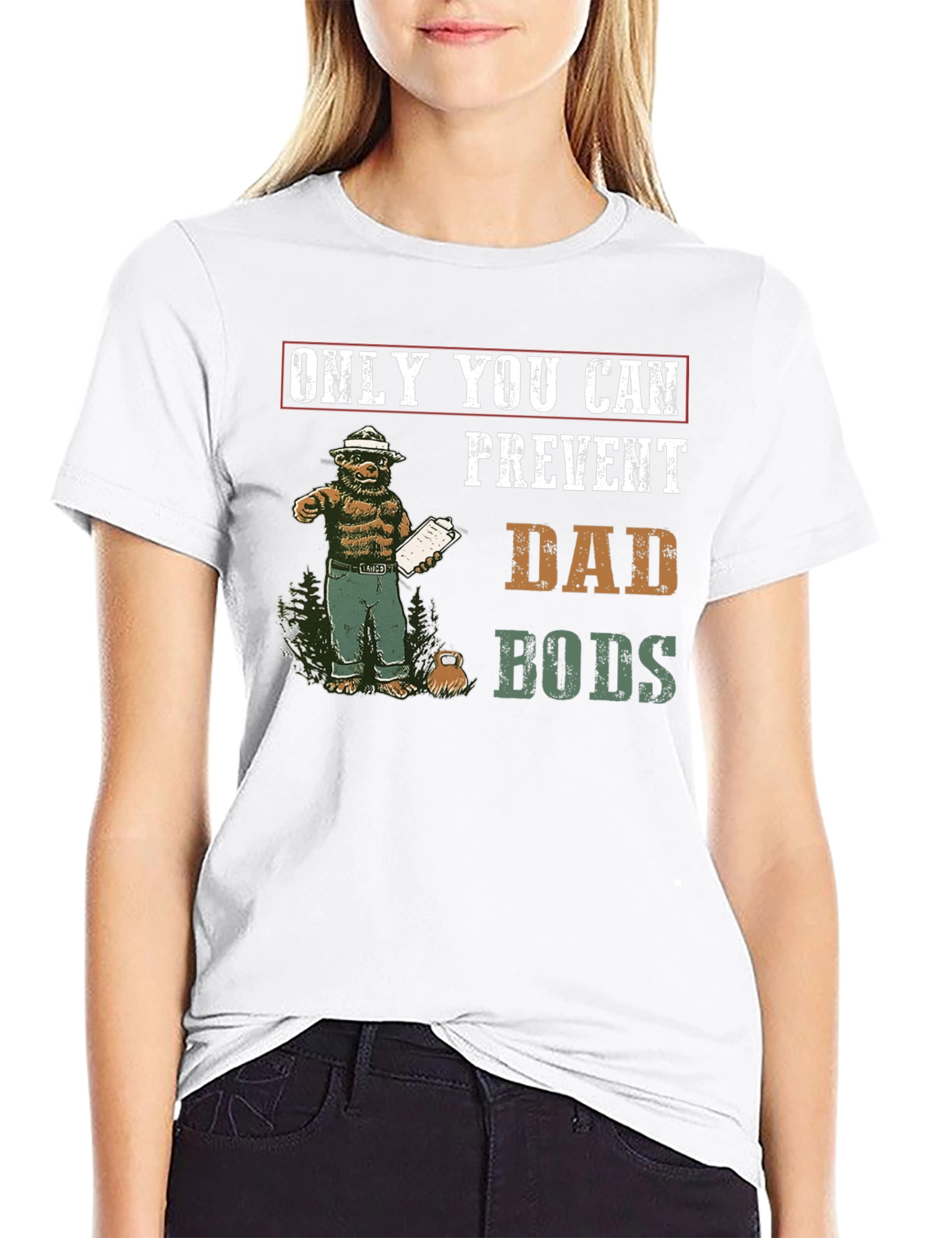 Prevent Dad Bods T-Shirt Smokey Bear Tee