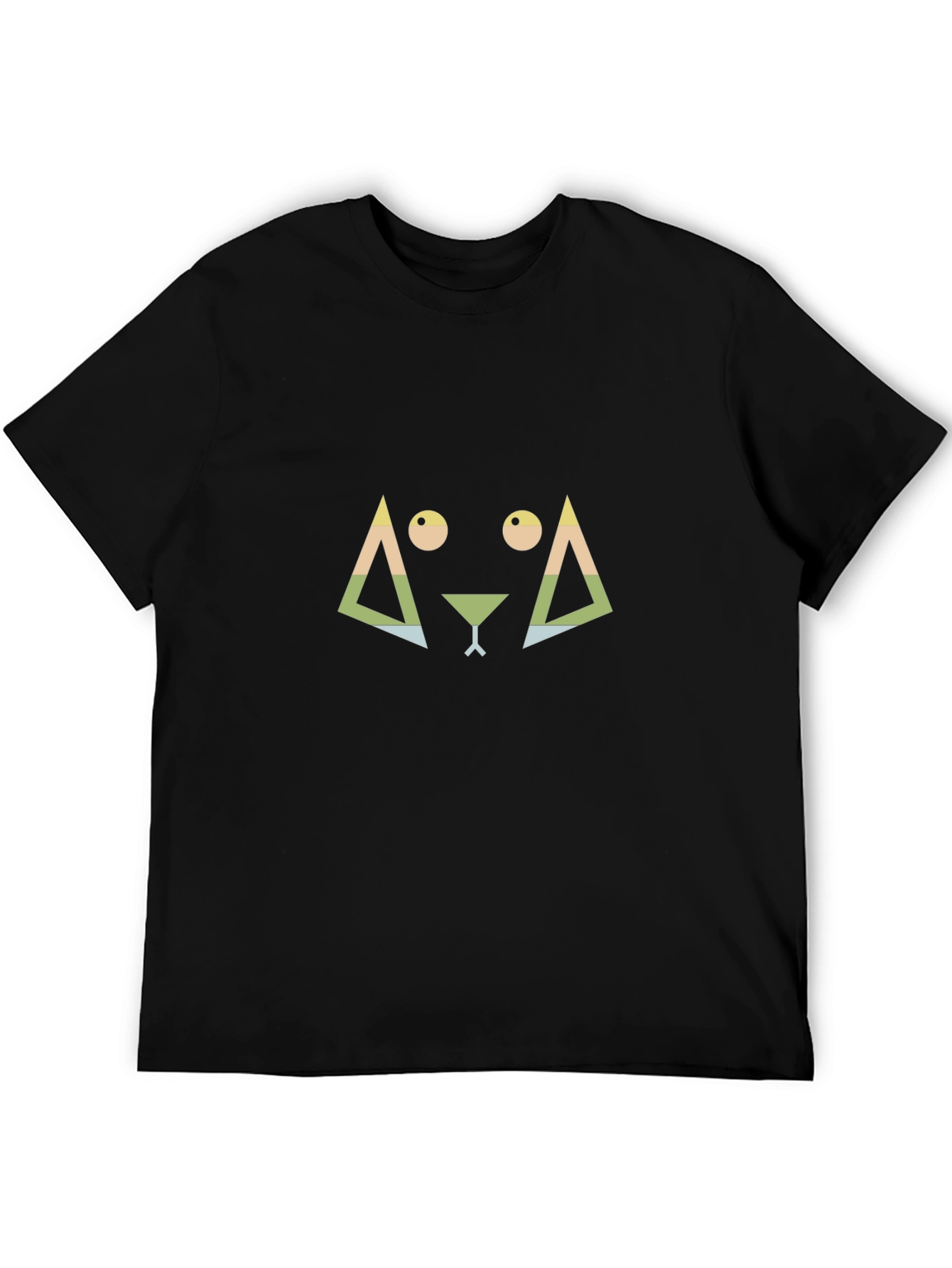 Geometric Animal Graphic Tee - Modern Casual Style
