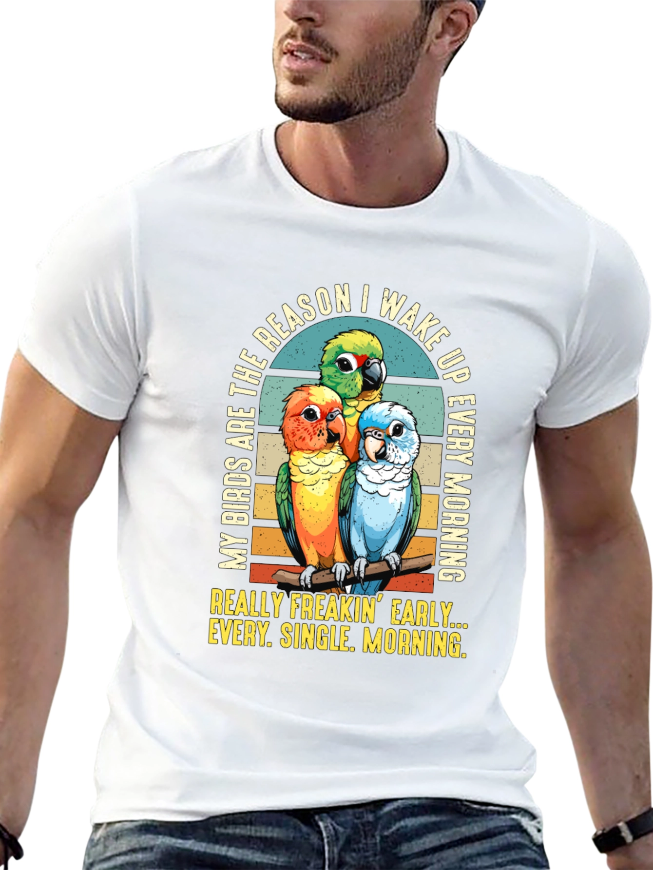 Parrot Lover T-Shirt: Early Birds Wake Up Call