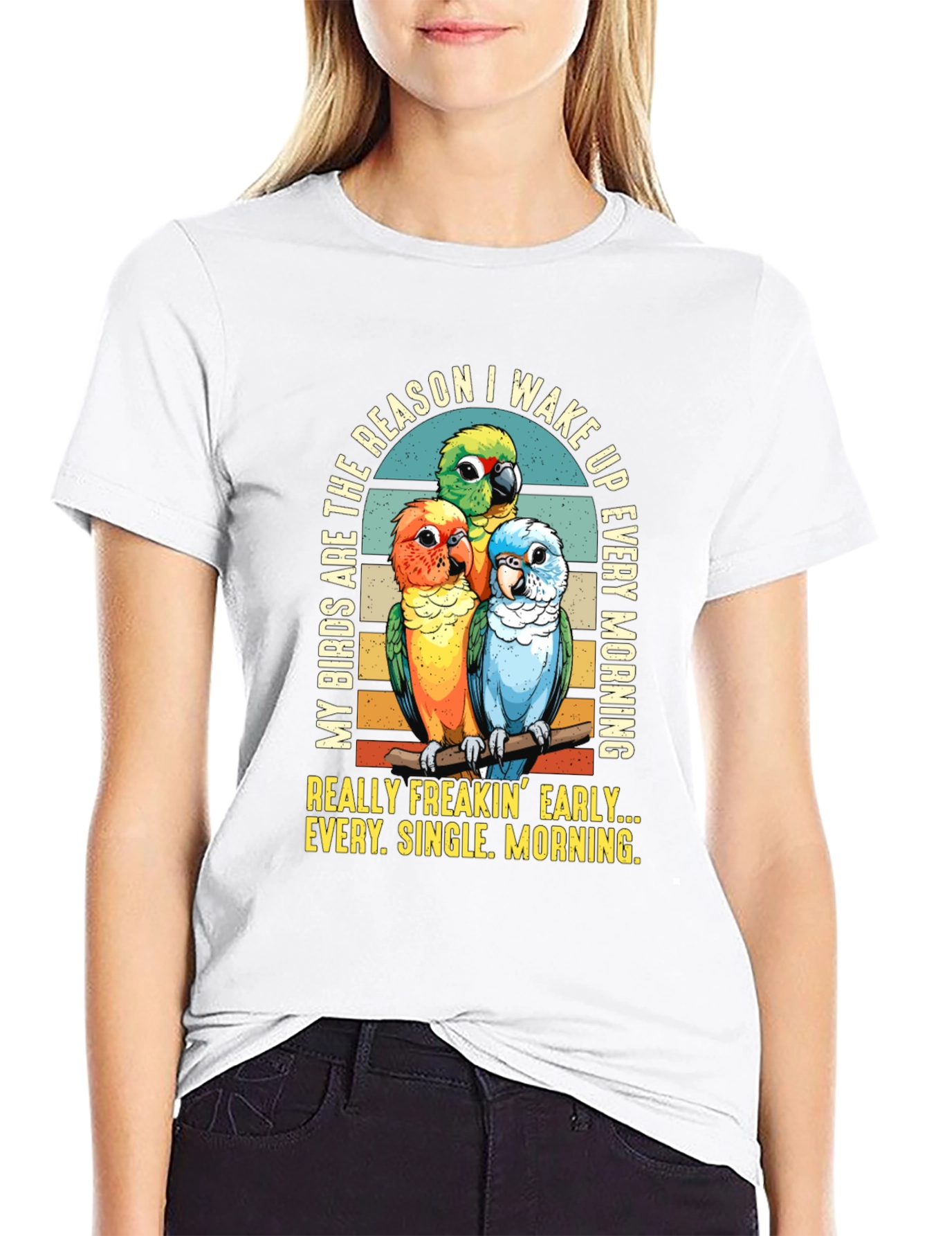 Parrot Lover T-Shirt: Early Birds Wake Up Call