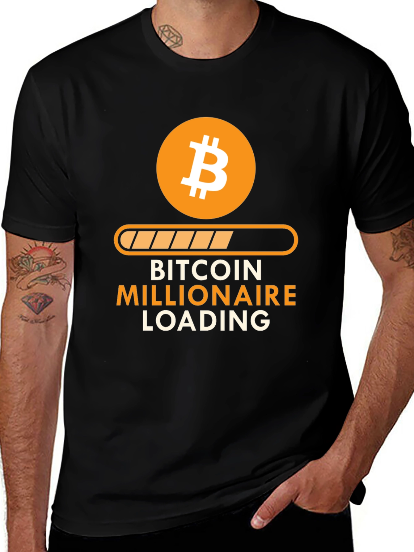 Bitcoin Millionaire Loading T-Shirt - Crypto Investor Tee