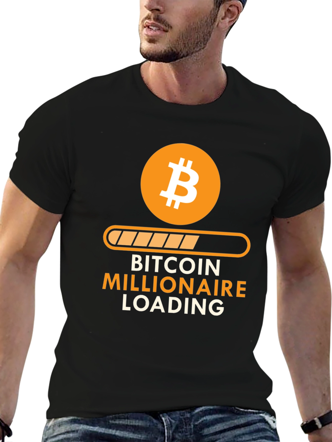 Bitcoin Millionaire Loading T-Shirt - Crypto Investor Tee