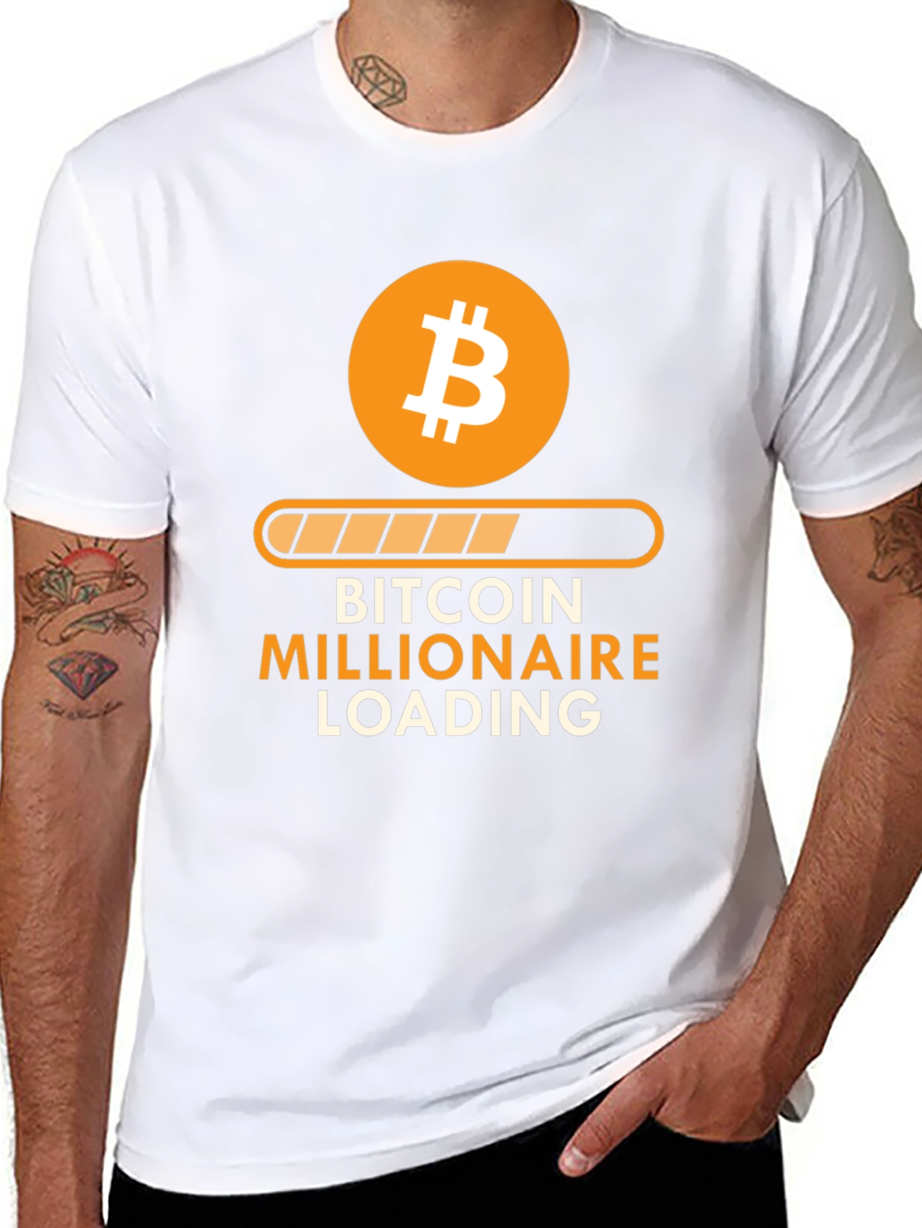 Bitcoin Millionaire Loading T-Shirt - Crypto Investor Tee