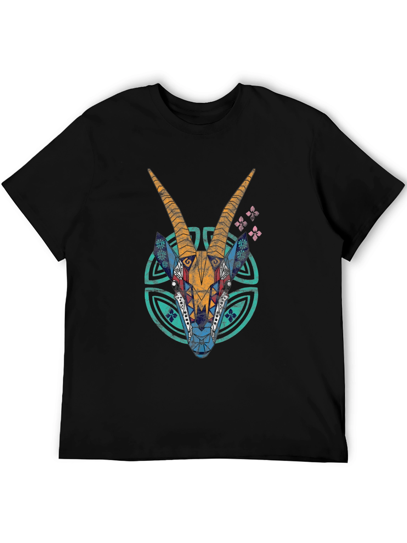 Tribal Antelope Graphic T-Shirt
