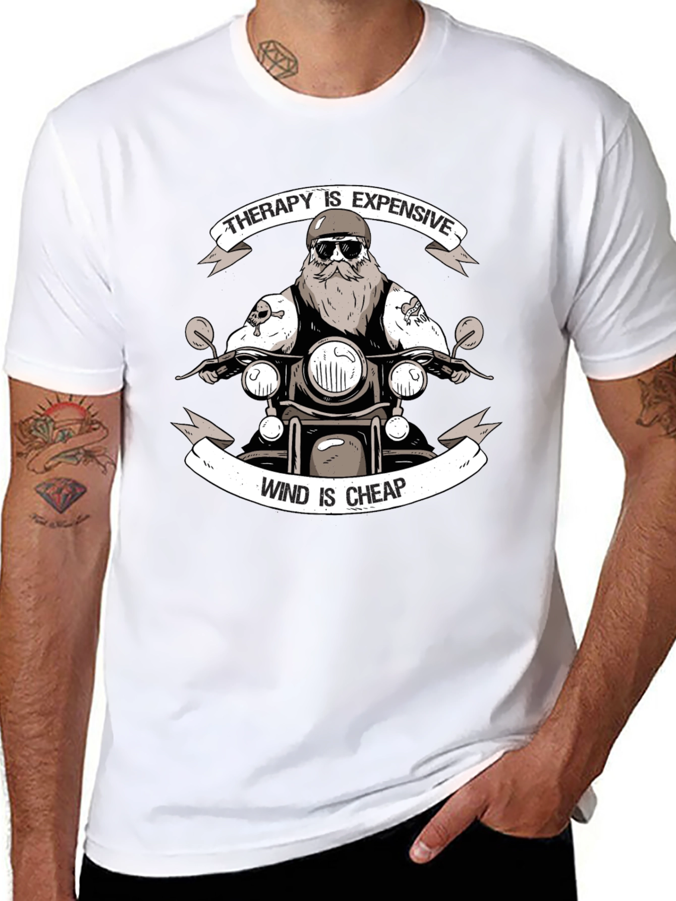 Therapy is Expensive Wind is Cheap Graphic T-Shirt