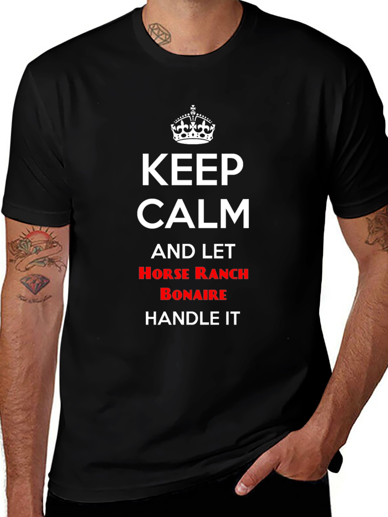 Keep Calm Horse Ranch Bonaire Graphic Tee