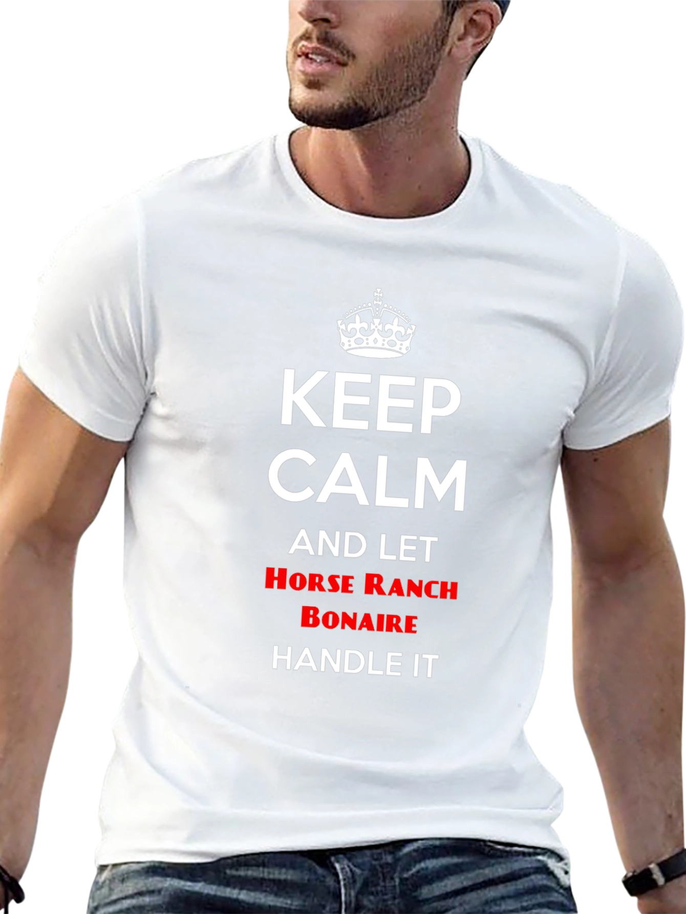 Keep Calm Horse Ranch Bonaire Graphic Tee