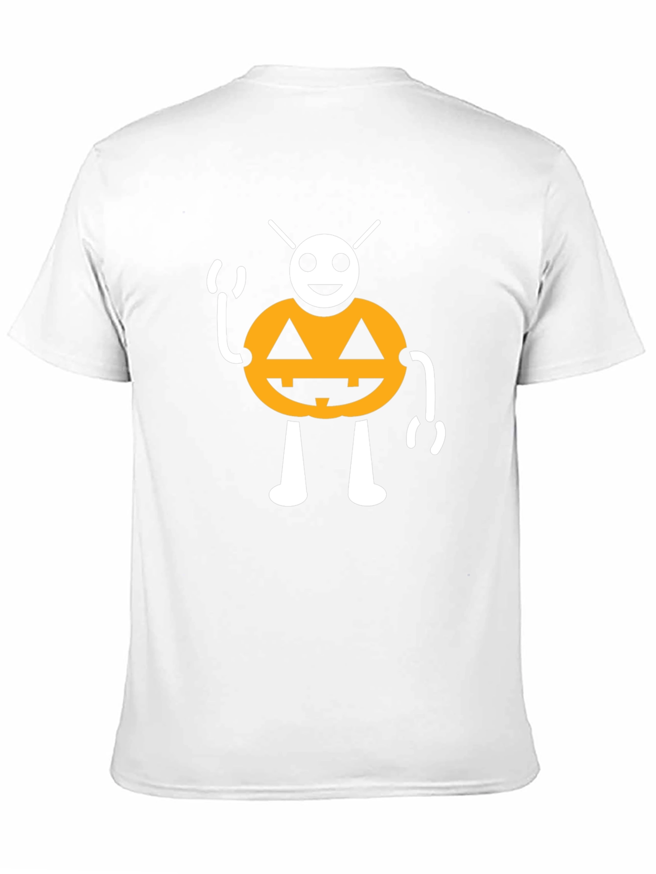 Halloween Pumpkin Character Black T-Shirt