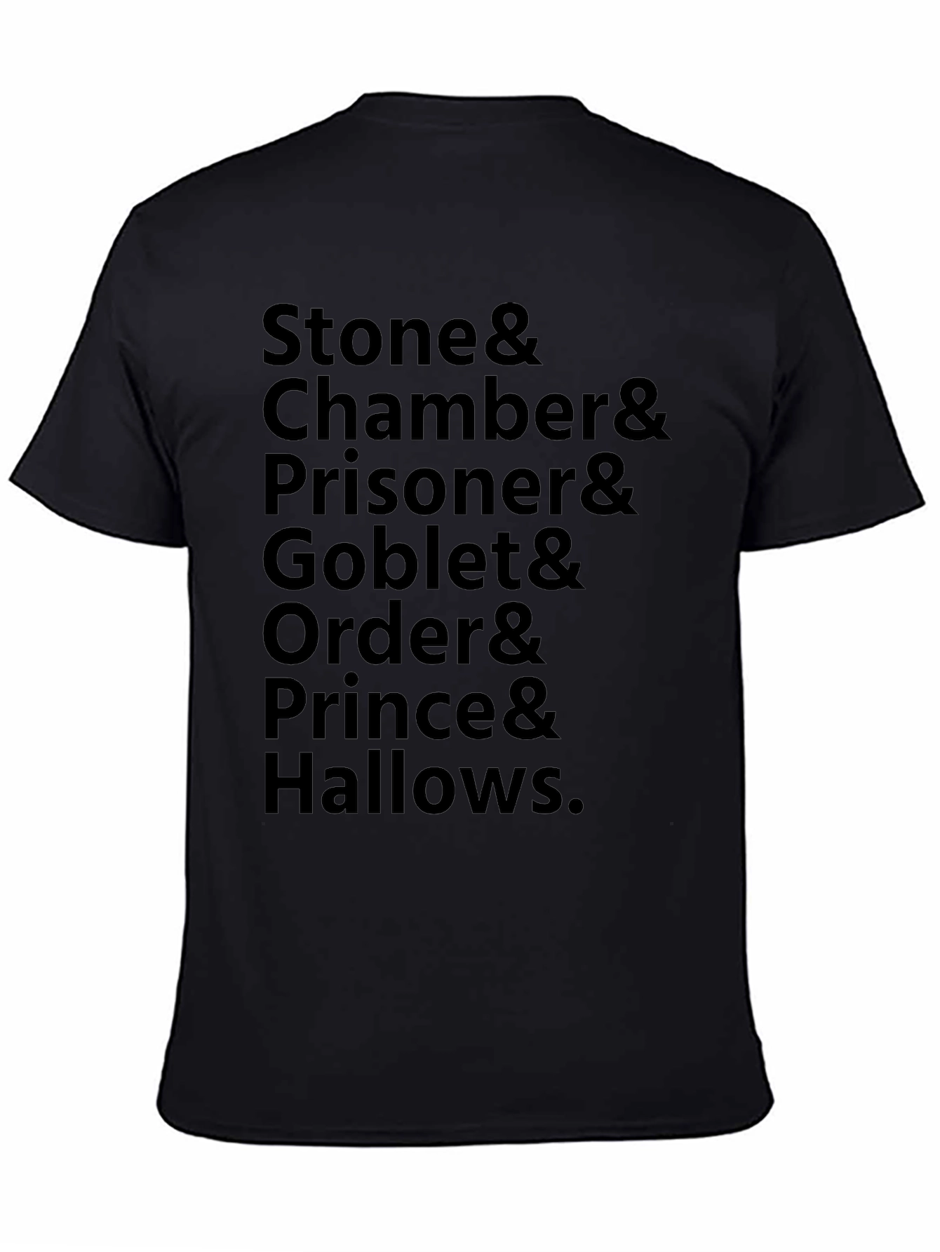 Harry Potter Book Titles T-Shirt - Black