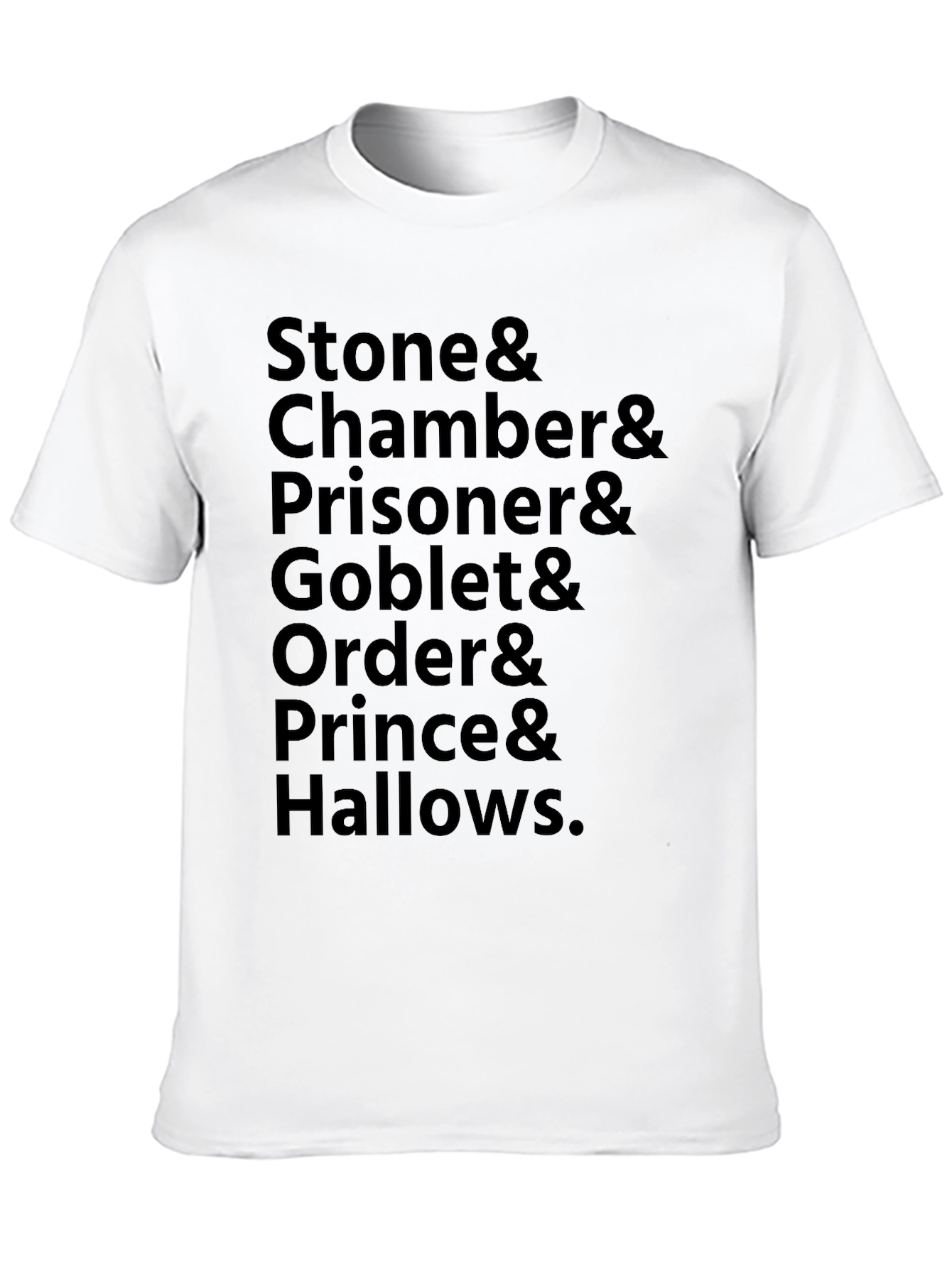Harry Potter Book Titles T-Shirt - Black