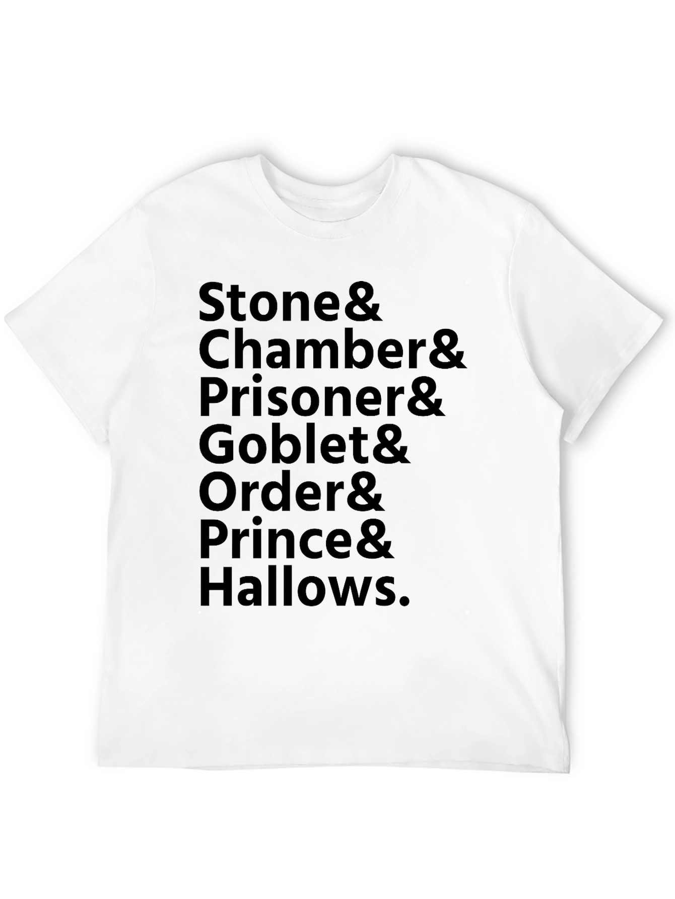 Harry Potter Book Titles T-Shirt - Black