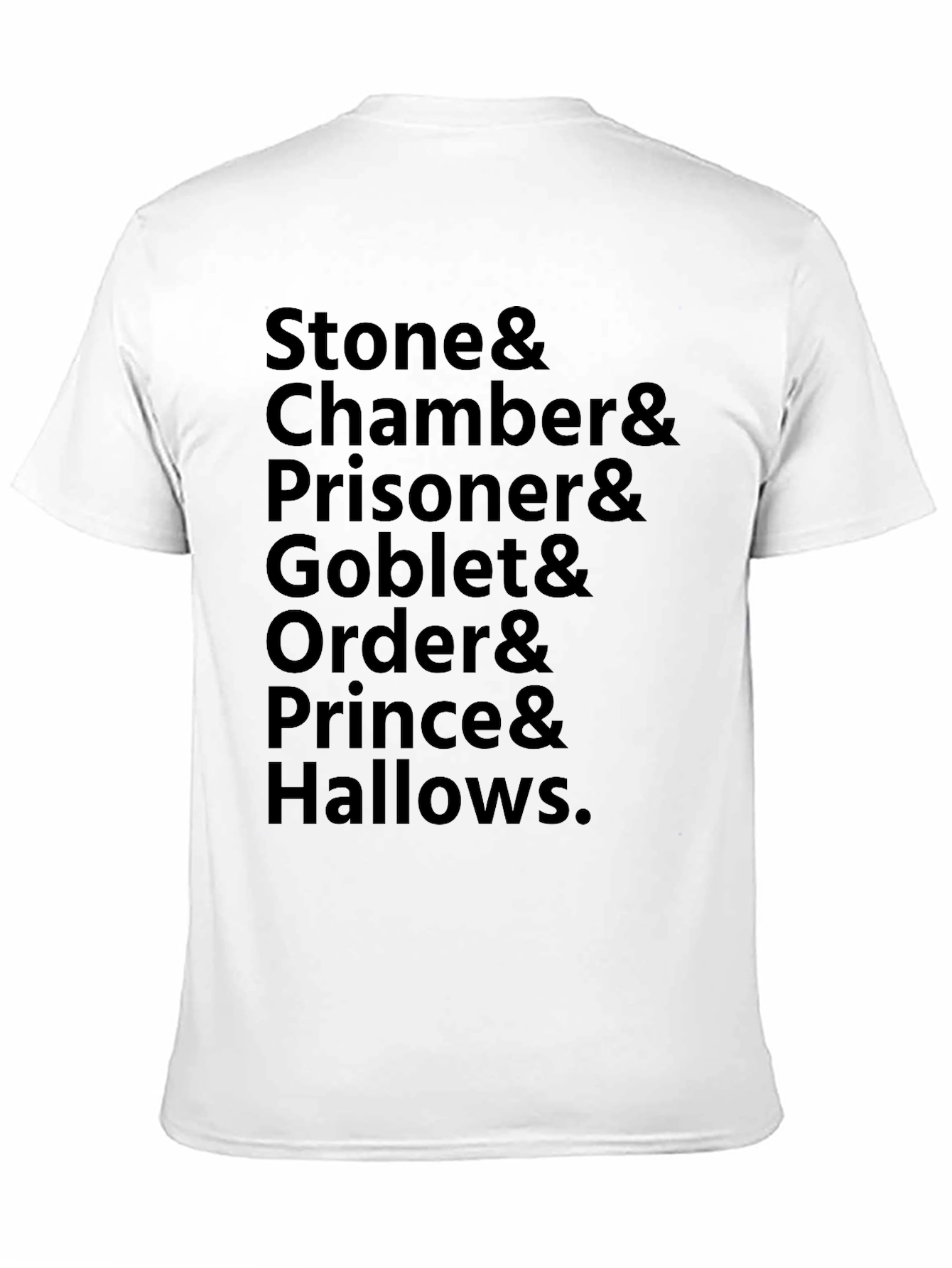 Harry Potter Book Titles T-Shirt - Black