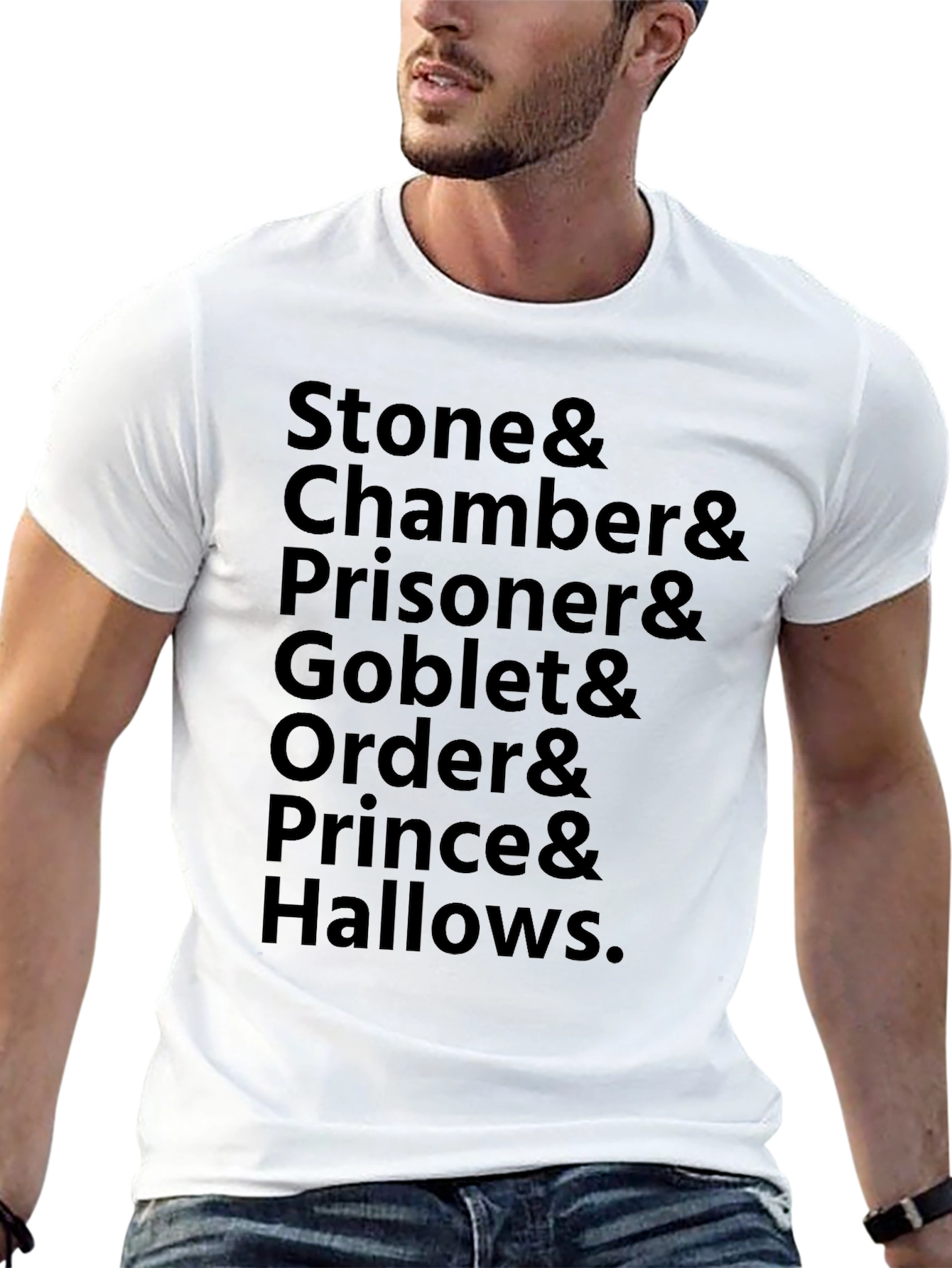 Harry Potter Book Titles T-Shirt - Black