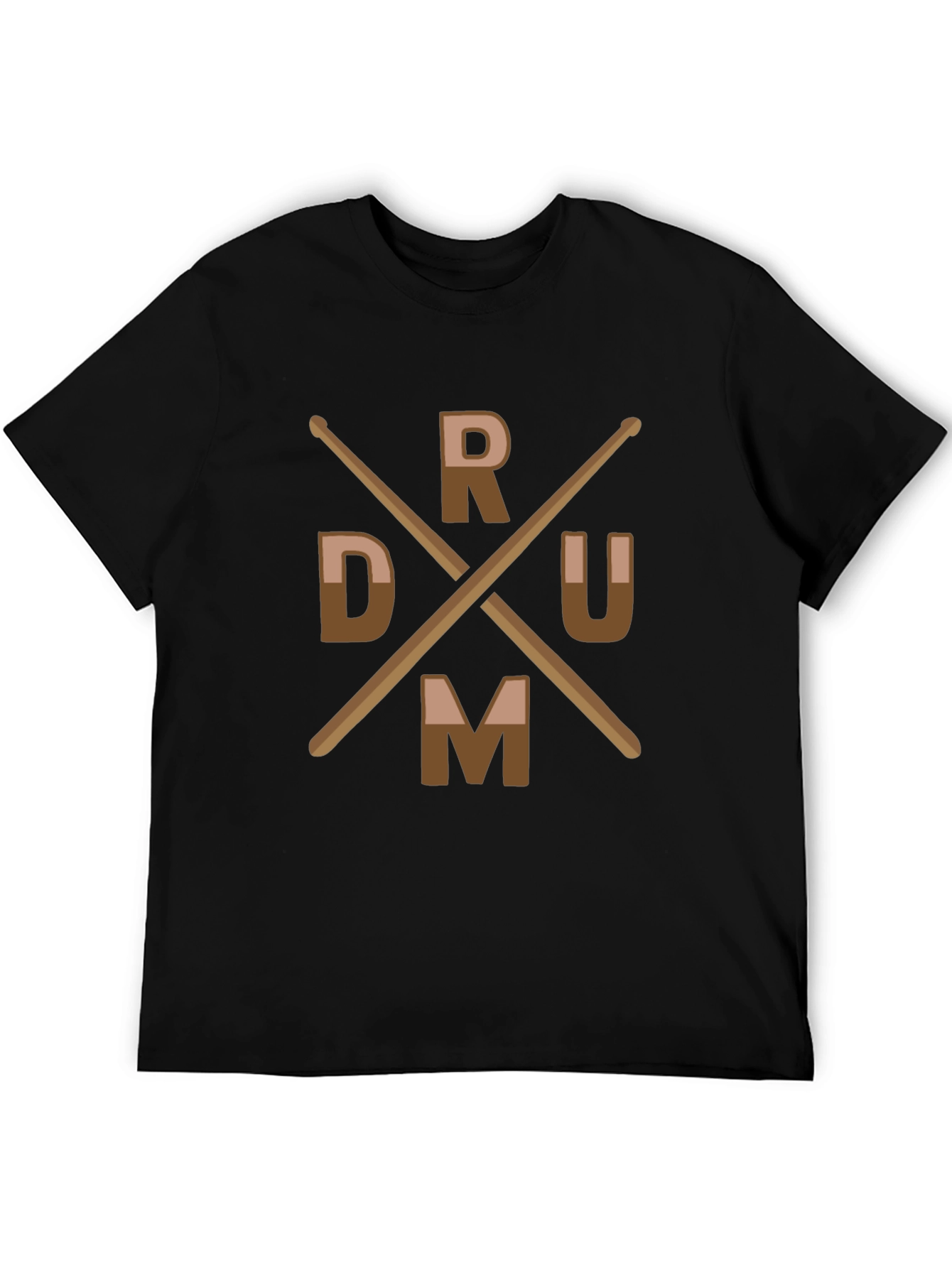 Drummer T-Shirt with Drum Sticks Design
