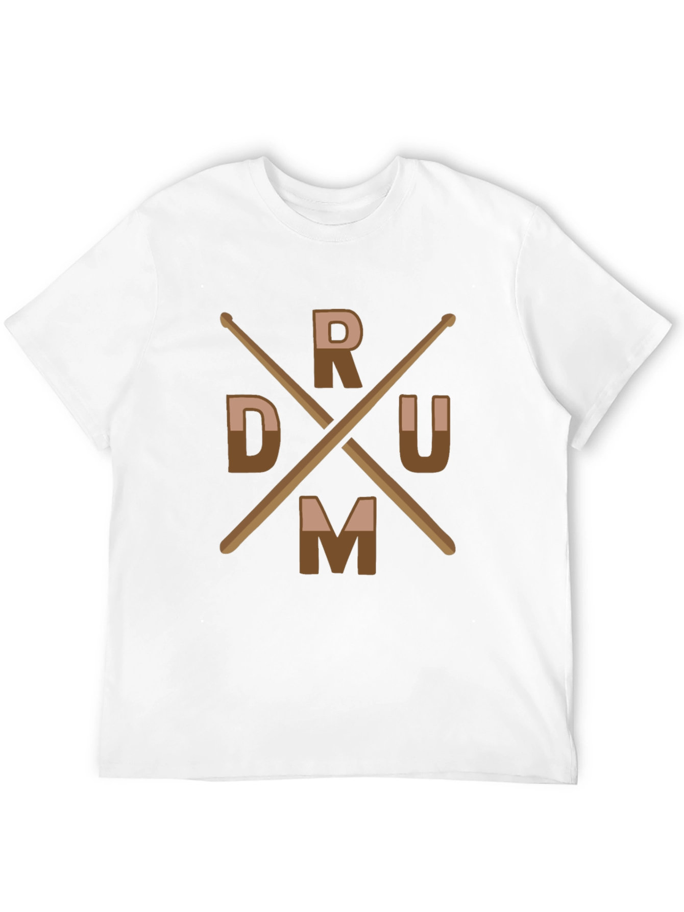 Drummer T-Shirt with Drum Sticks Design