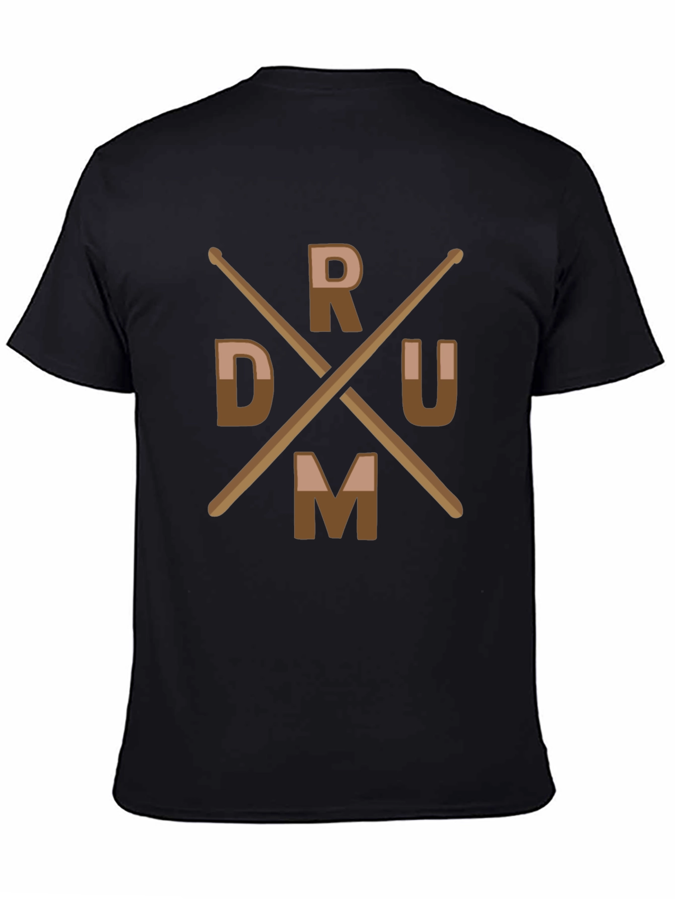 Drummer T-Shirt with Drum Sticks Design