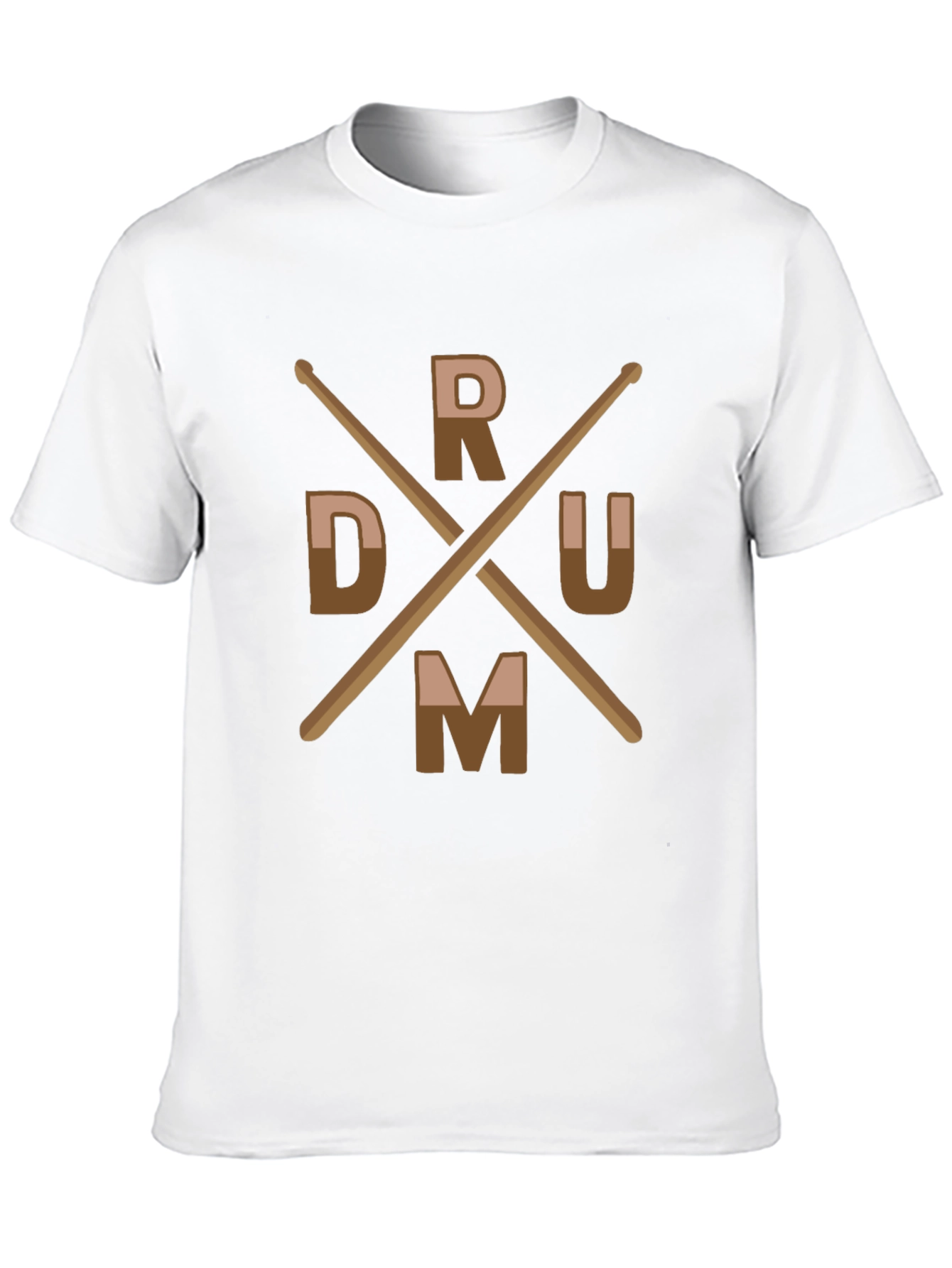 Drummer T-Shirt with Drum Sticks Design