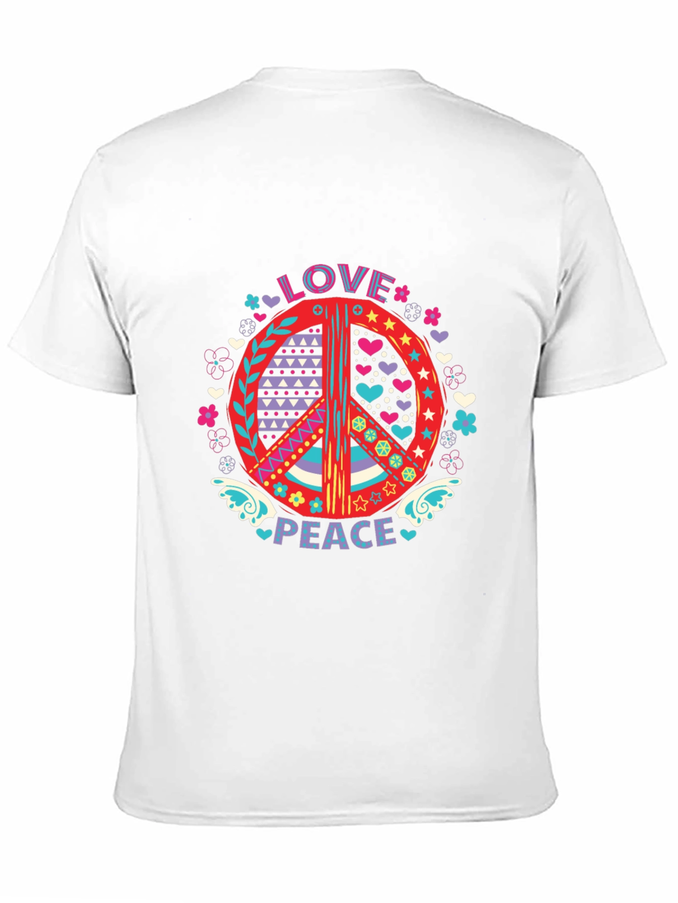 Love and Peace Graphic Tee - Groovy Style